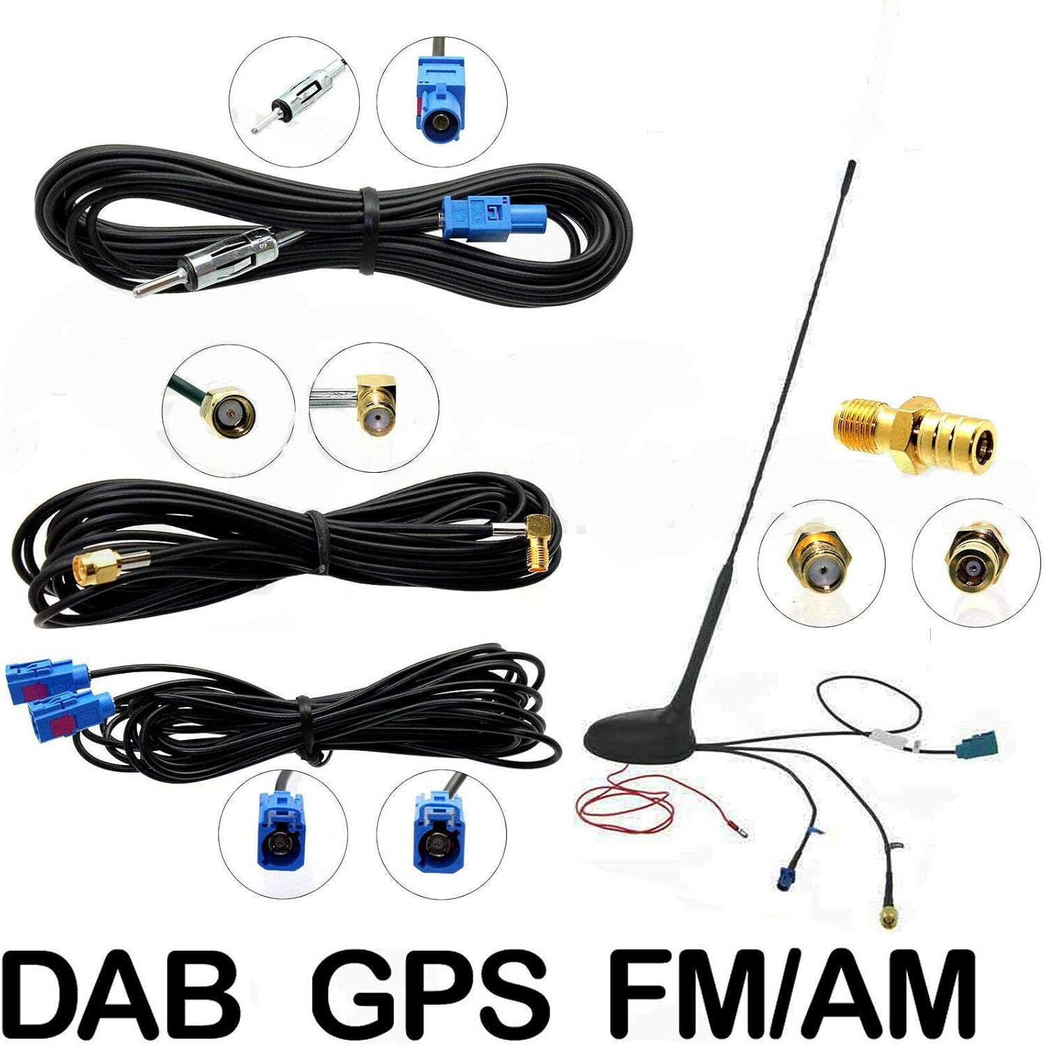 Antenna Tetto Auto DAB Universale con Amplificatore, Nero - immagine 6
