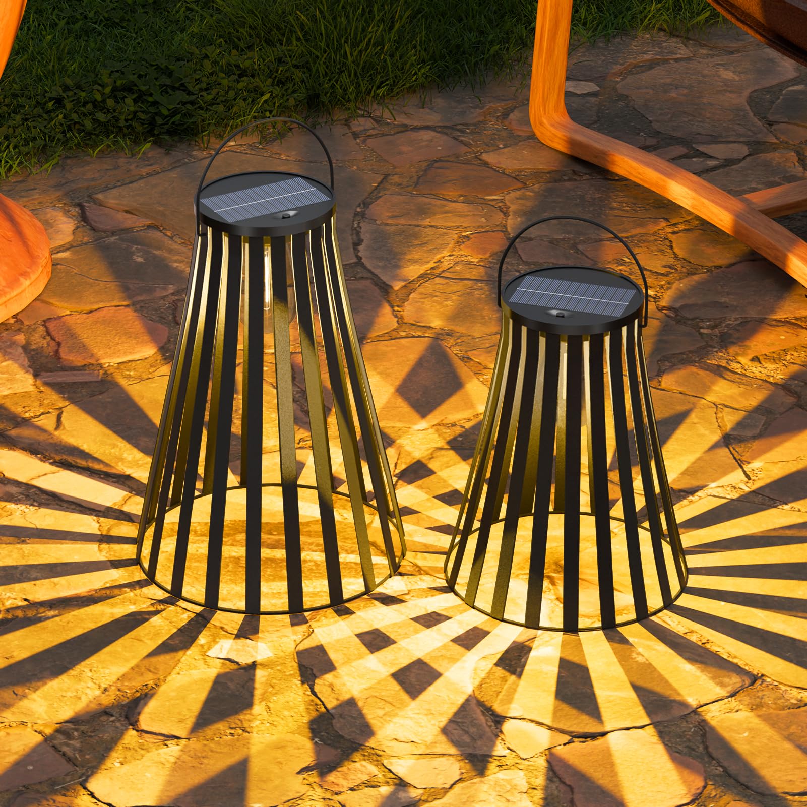 Malux Lanterne Solari per Esterni IP44 (2 Pezzi)