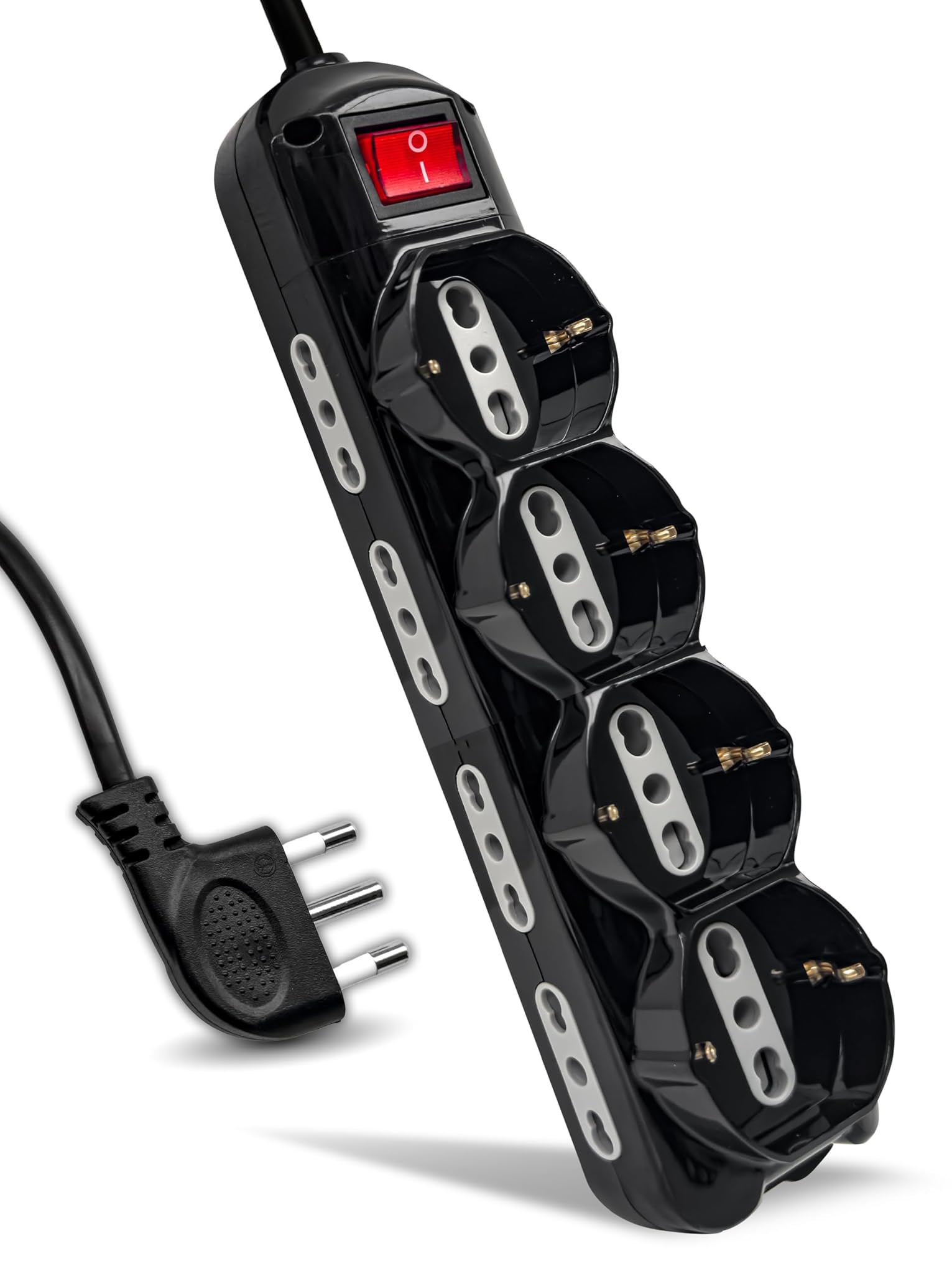 V-tac Multipresa Nera 12 Posti con Interruttore 1,5mt