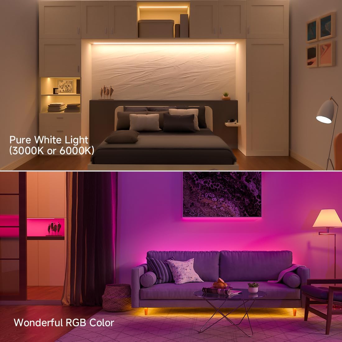 Btf-lighting Striscia LED 5050SMD RGBWW 24V 5M - immagine 7