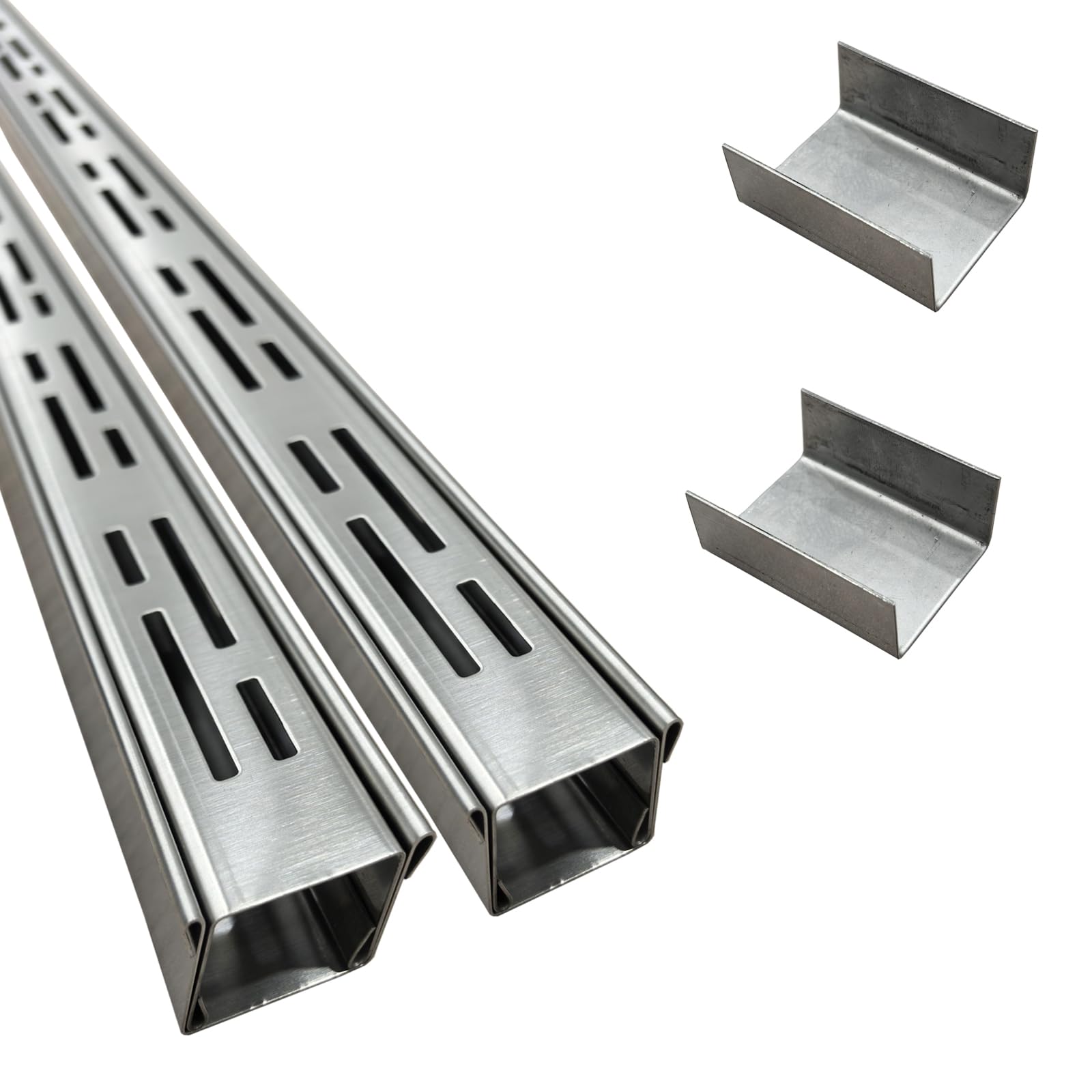 Canaletta Scolo Acqua Piovana Acciaio Inox 304 3,5x200cm