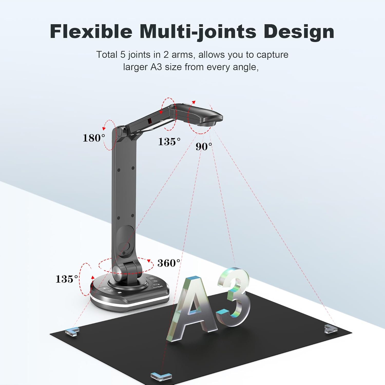 Visualizzatore Autofocus Formato A3 con Luce LED - immagine 5