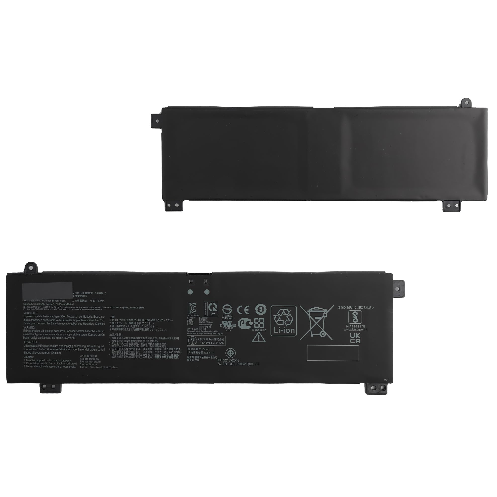 E-yiiviil C41N2010 - Batteria di Ricambio per Laptop 3520 mAh