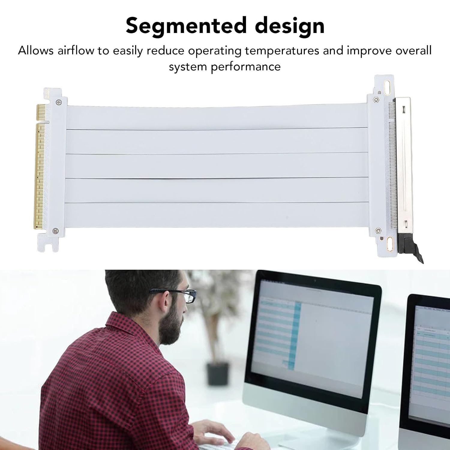 BRRNOO Cavo Riser GPU PCIE 5.0 X16 (20 cm) - immagine 2