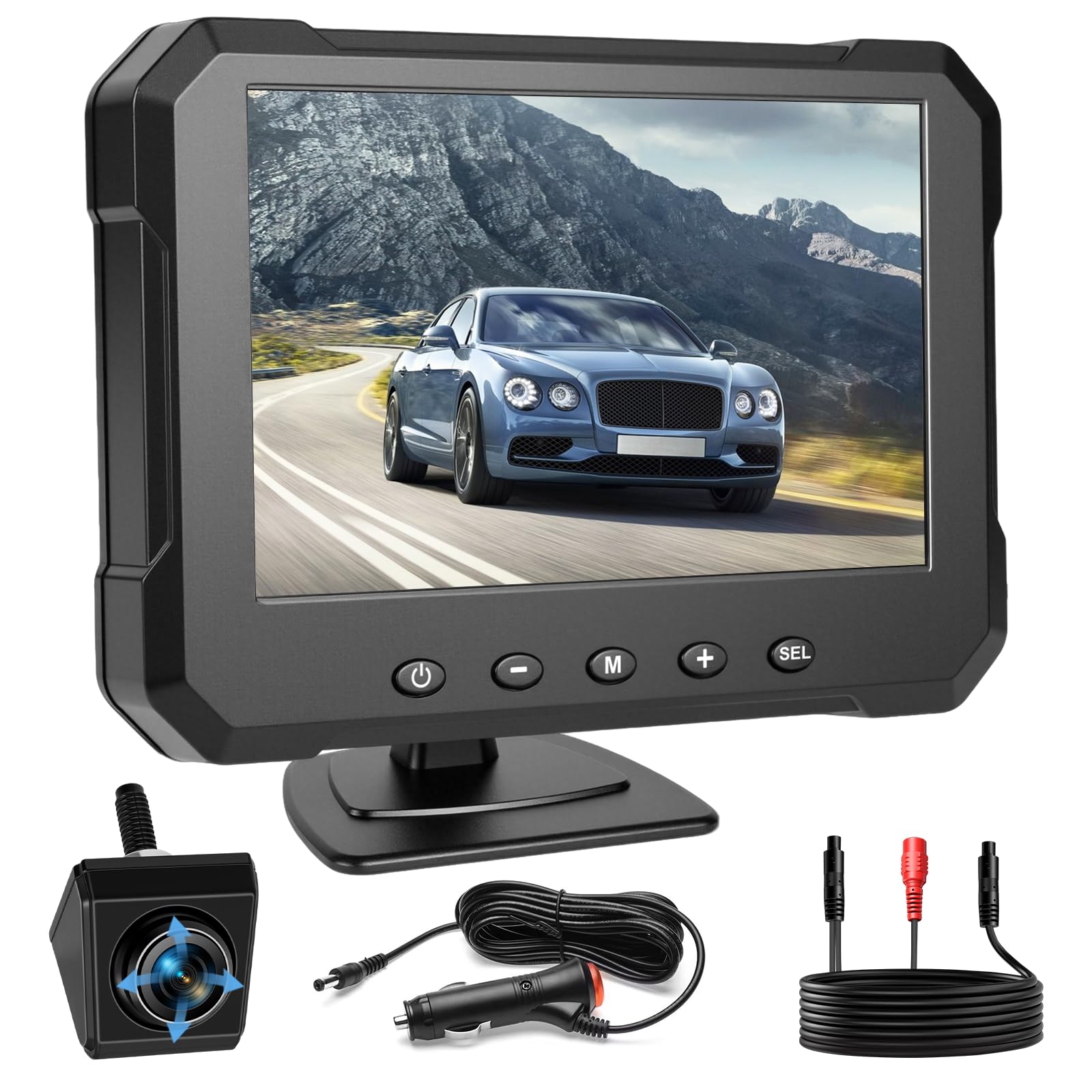 Hikity Kit Telecamera Retromarcia Wireless IP68 con Monitor 5''