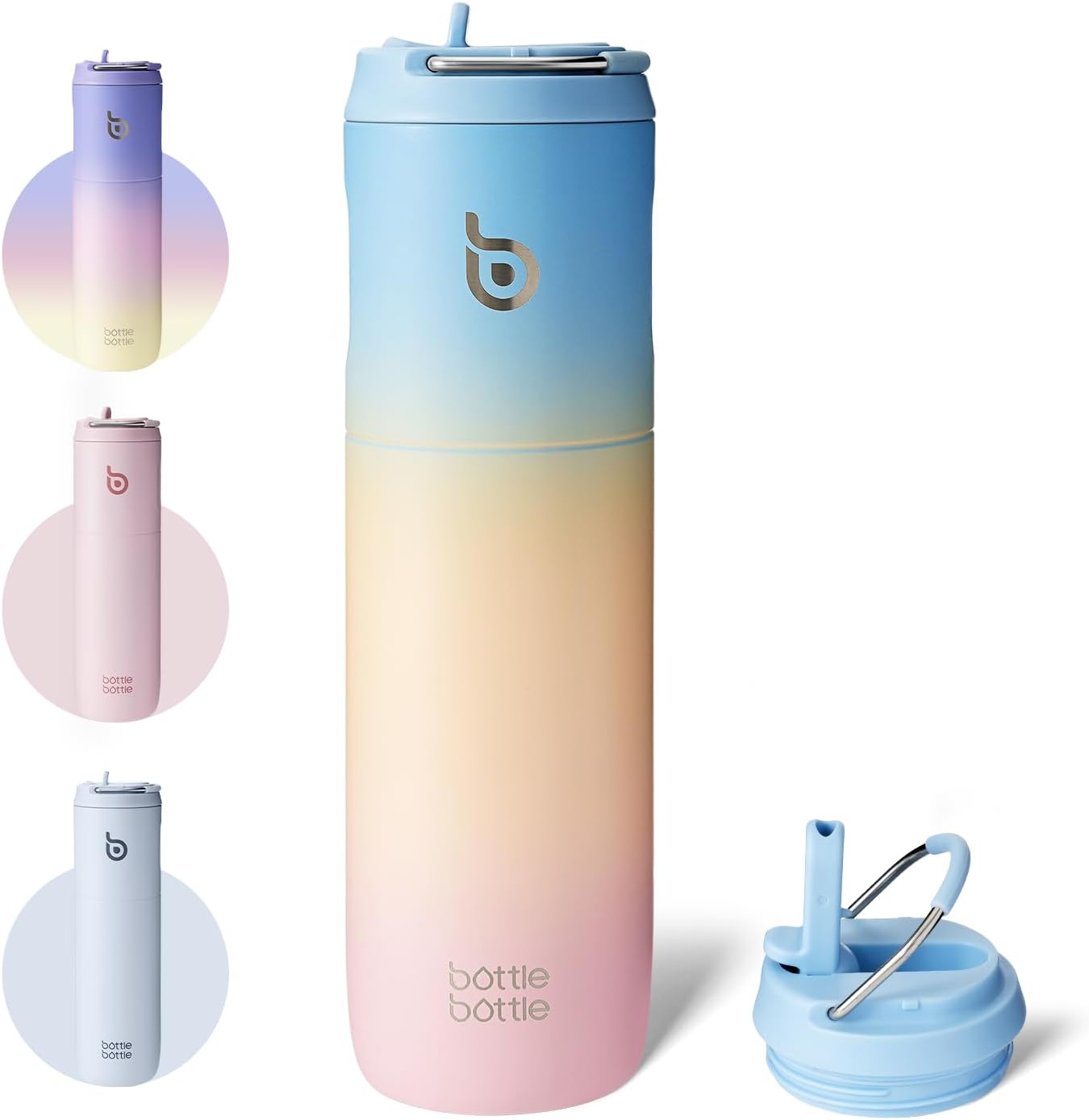 BOTTLE BOTTLE Borraccia Isolante 680g, Blueyellowpink - immagine 1