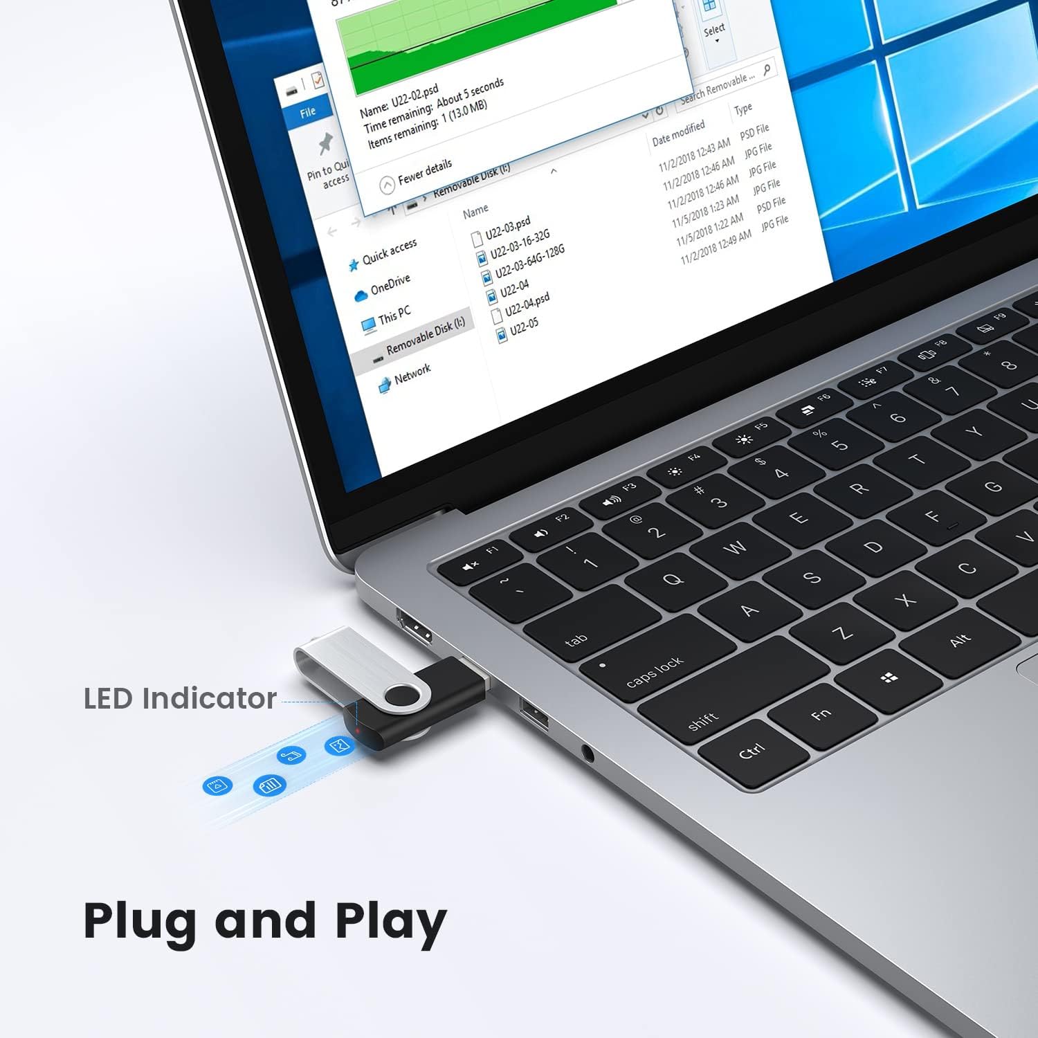 Kootion Pendrive 32GB USB 3.0 (10 Pezzi Multicolore) - immagine 2