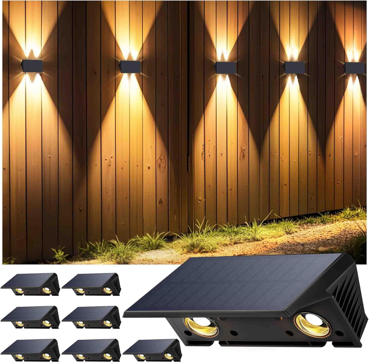 Lampade Solari da Esterno 8 Pezzi - Bianco Caldo 100LM