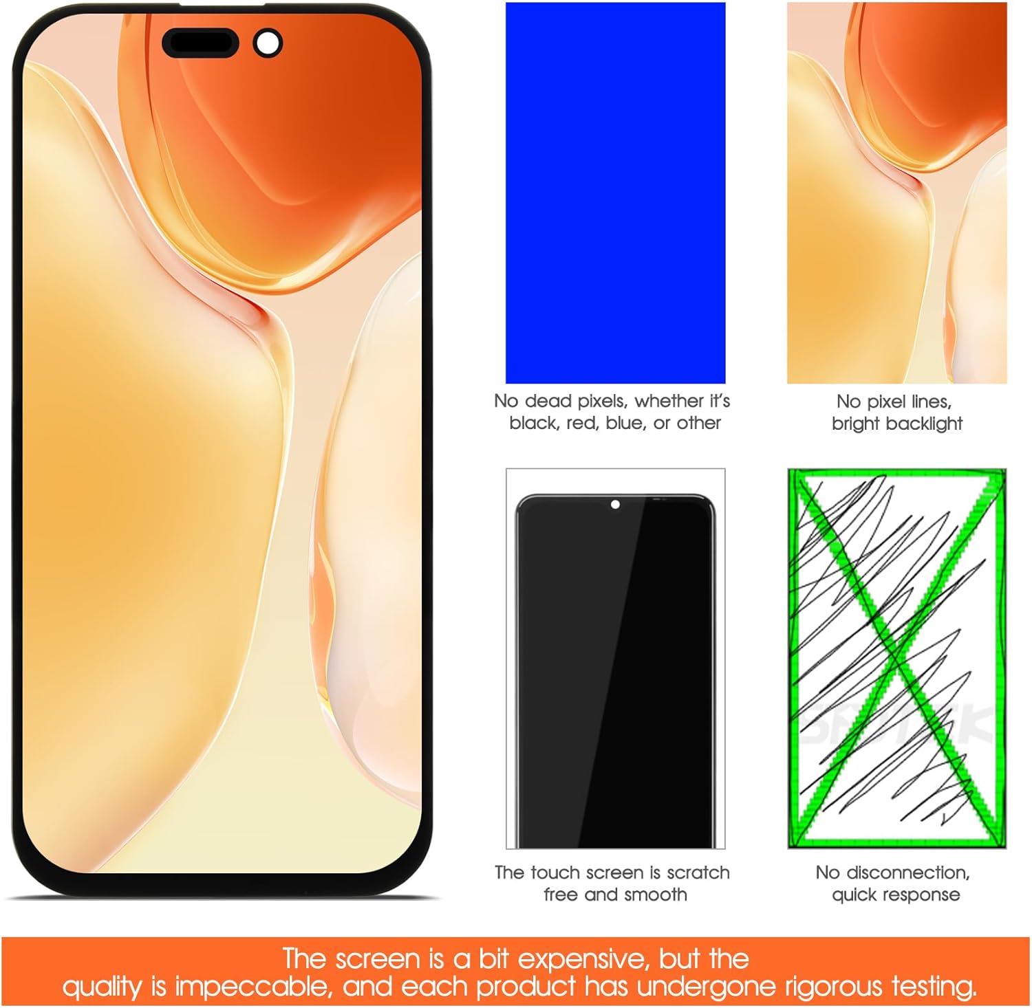 Schermo LCD per iPhone 16 Pro - Display Digitizer - immagine 6