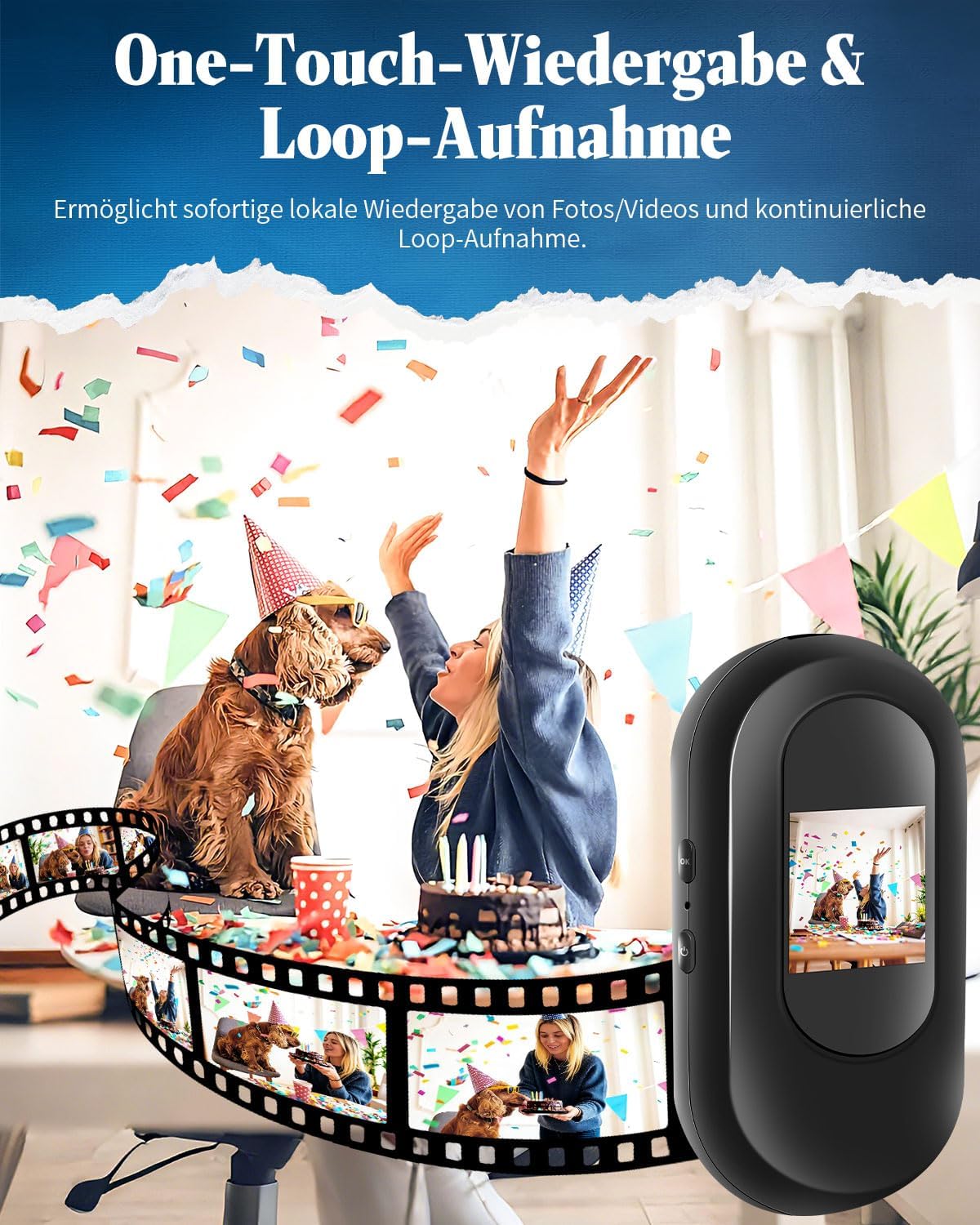 Bodycam Mini 1080P con SD 64GB e Schermo Touch HD - immagine 5