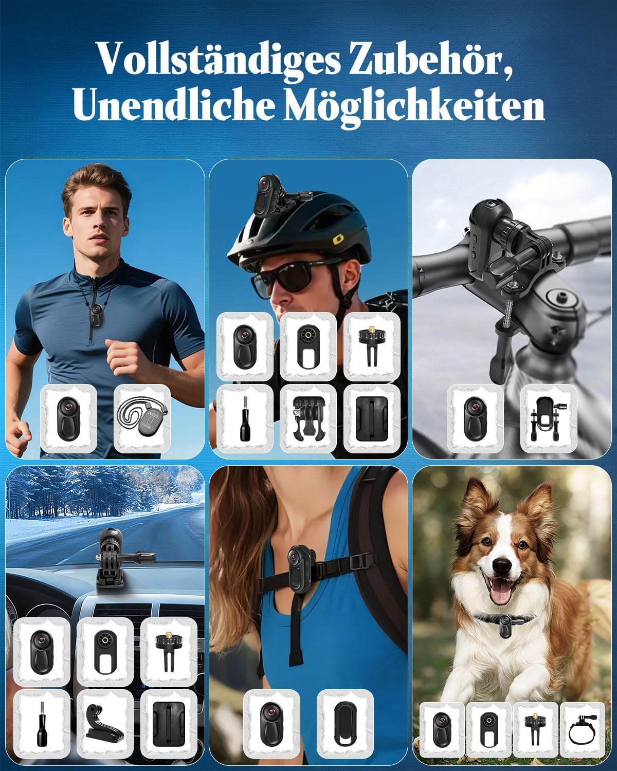 Bodycam Mini 1080P con SD 64GB e Schermo Touch HD - immagine 7