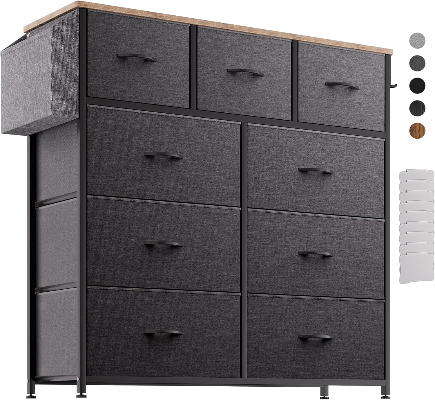 Cassettiera in Tessuto con 9 Cassetti - immagine 1