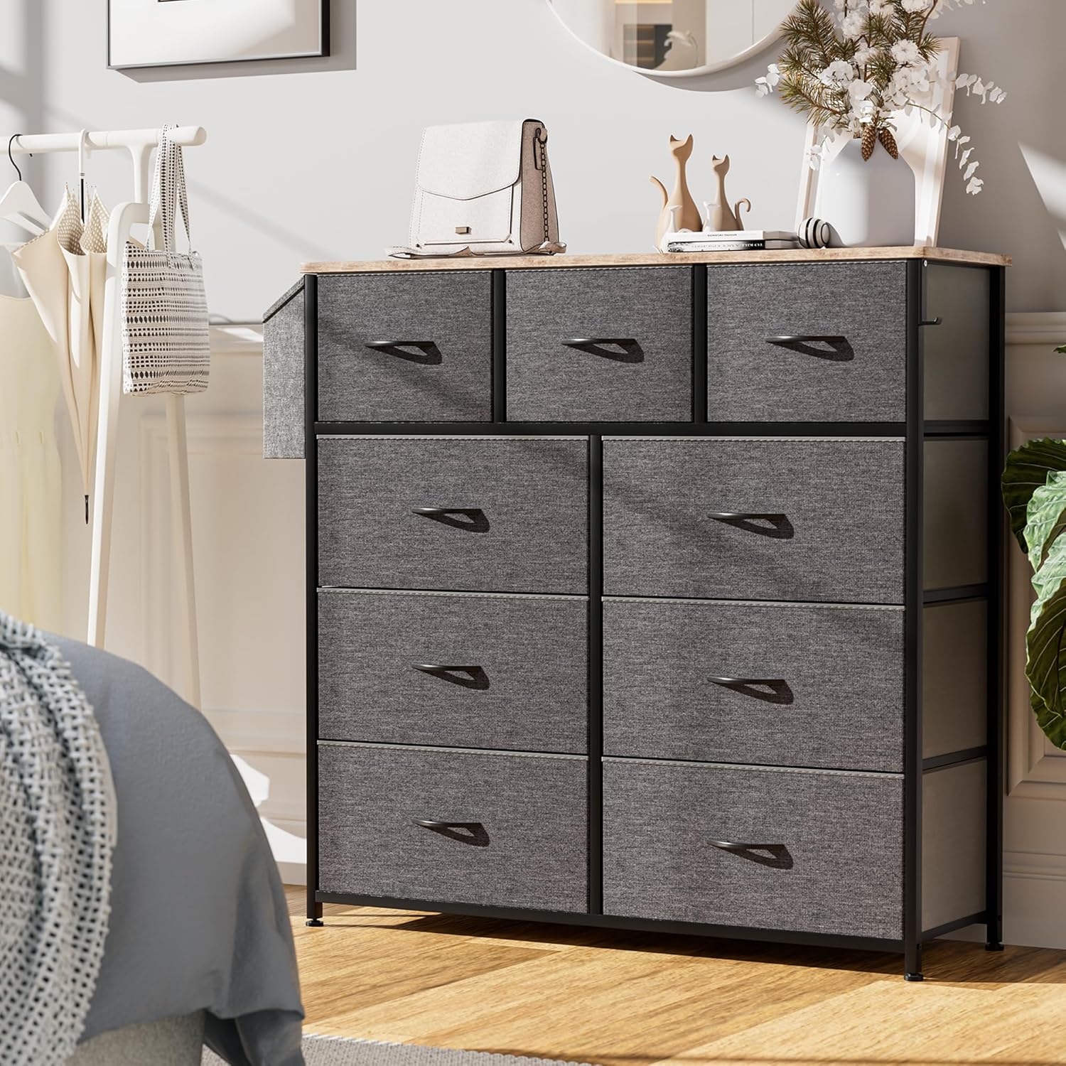 Cassettiera in Tessuto con 9 Cassetti - immagine 7