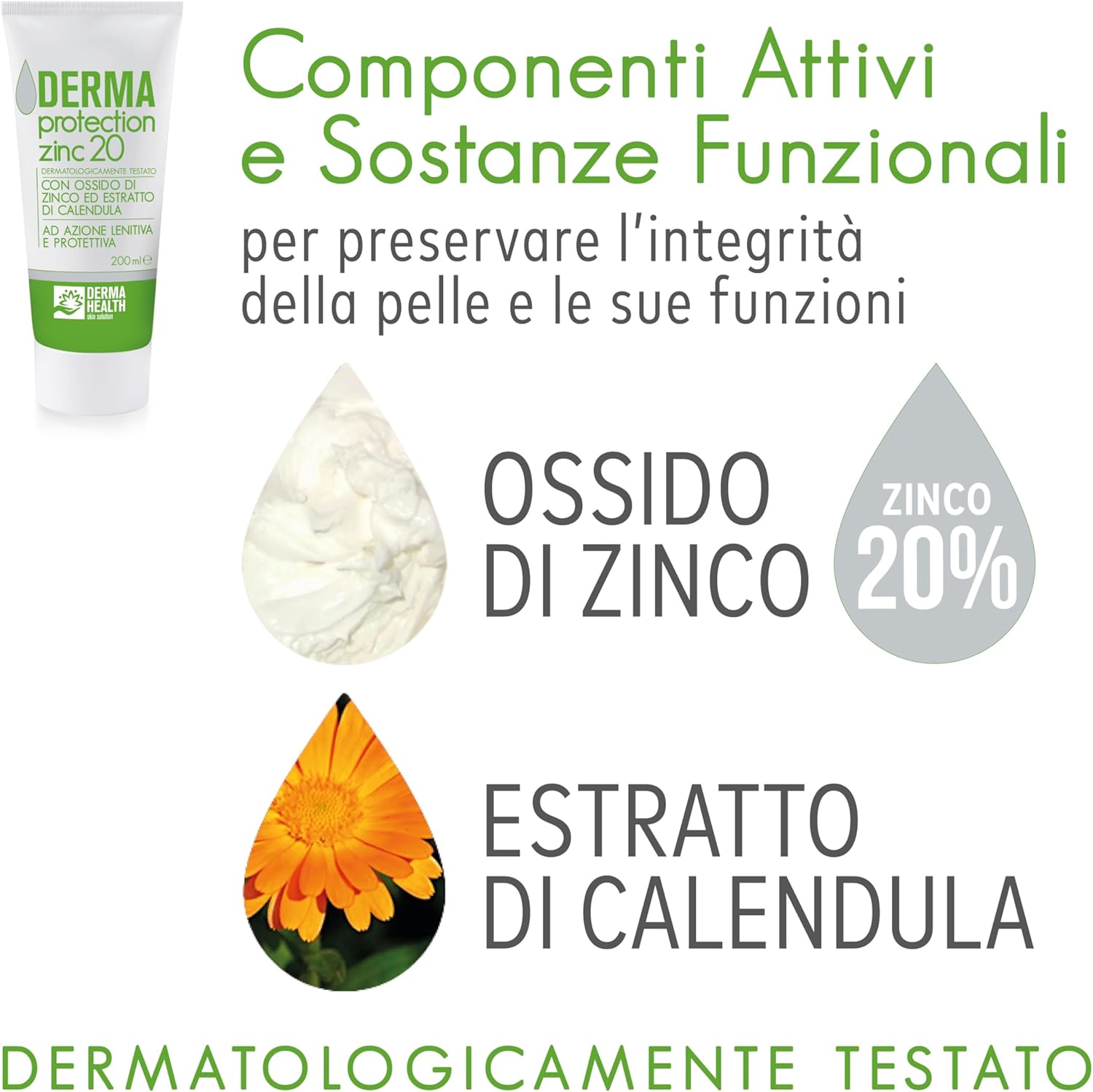 Derma Health - Derma Protection Zinc 20 Crema 200ml - immagine 5