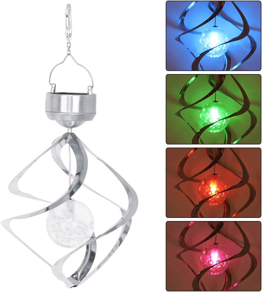 Campanelli Eolici per Esterni con Luci LED Solari - immagine 8