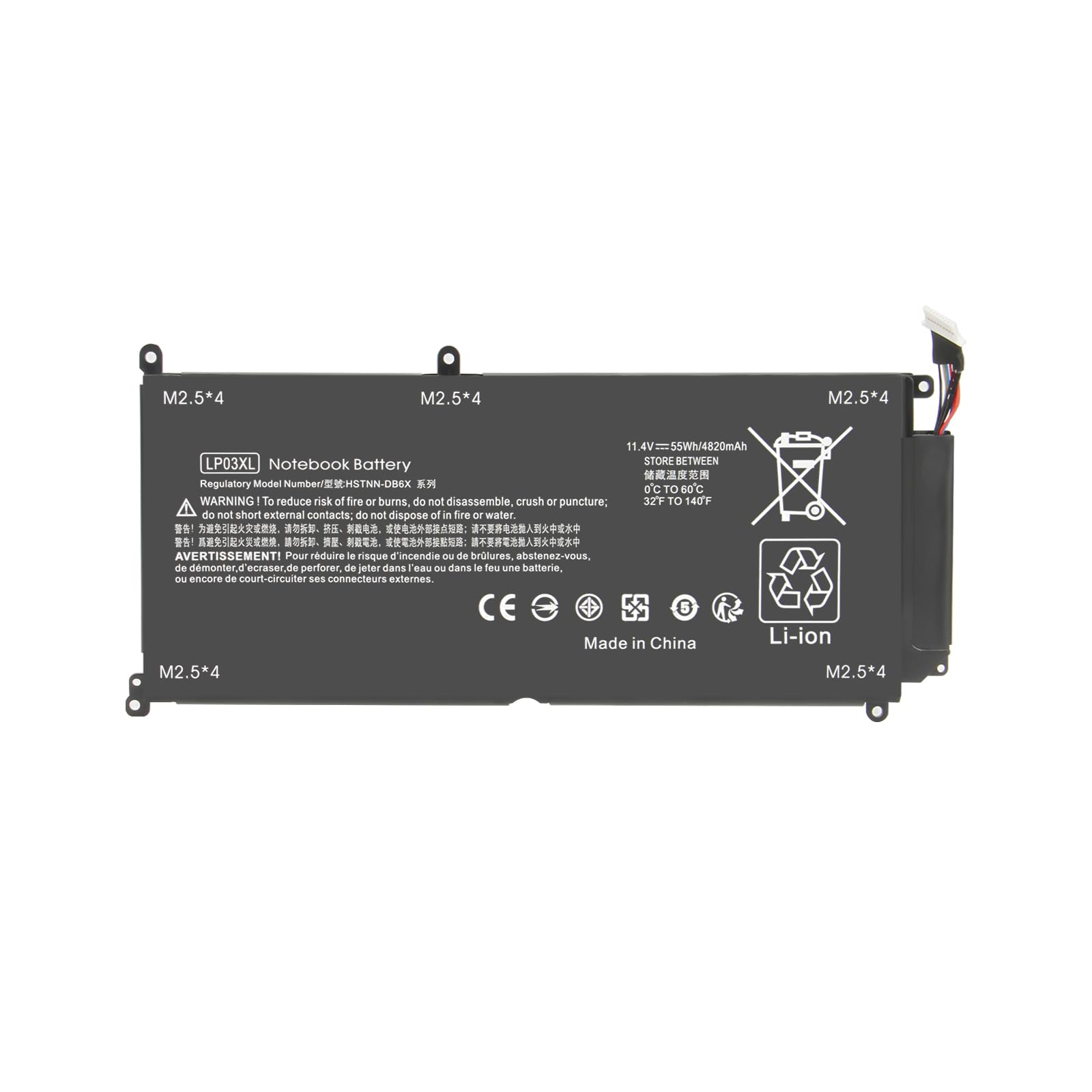 Exmate LP03XL Batteria per HP Envy M6-P (11.4V / 55Wh)