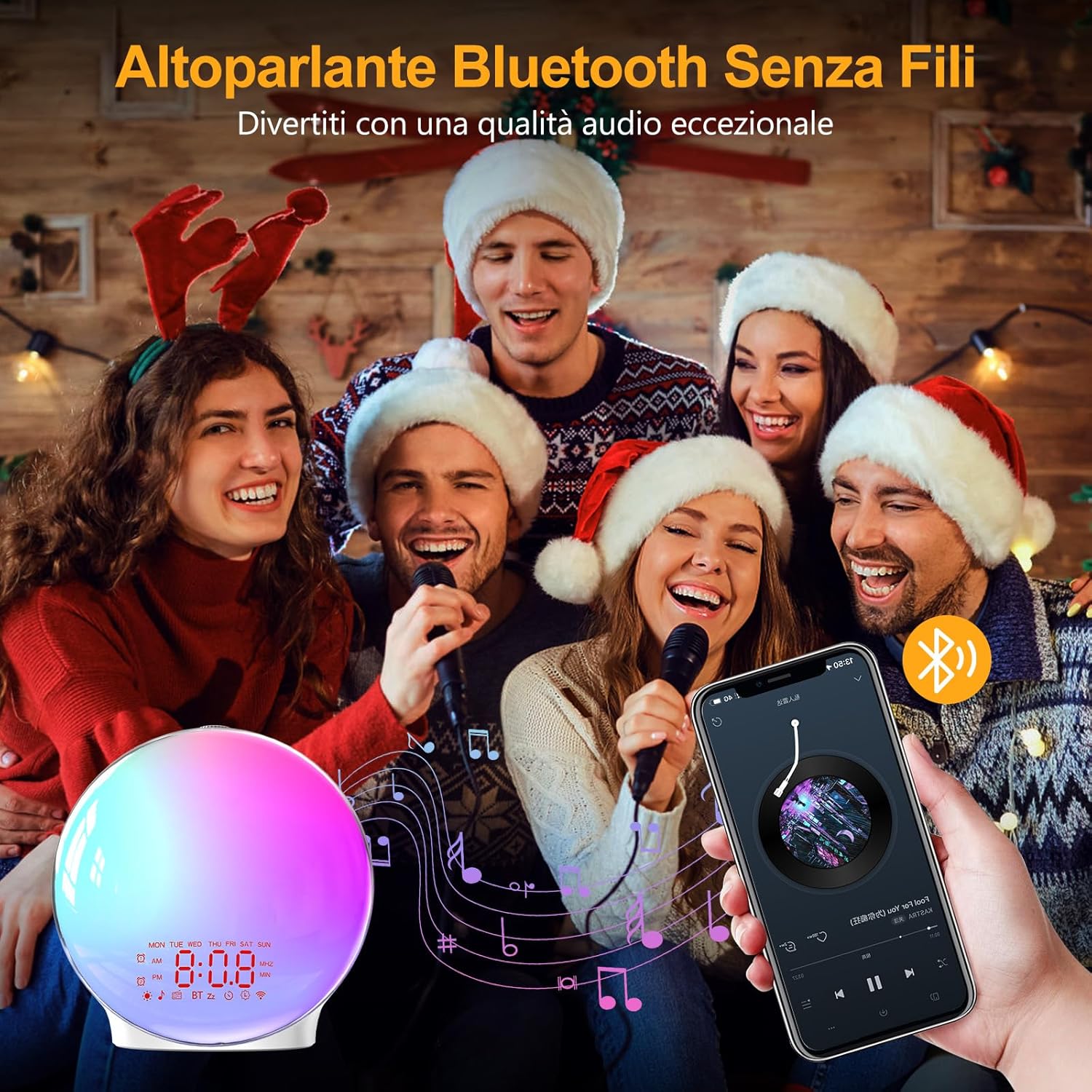 Sveglia Alba Bluetooth con Simulazione Alba/Tramonto - immagine 5