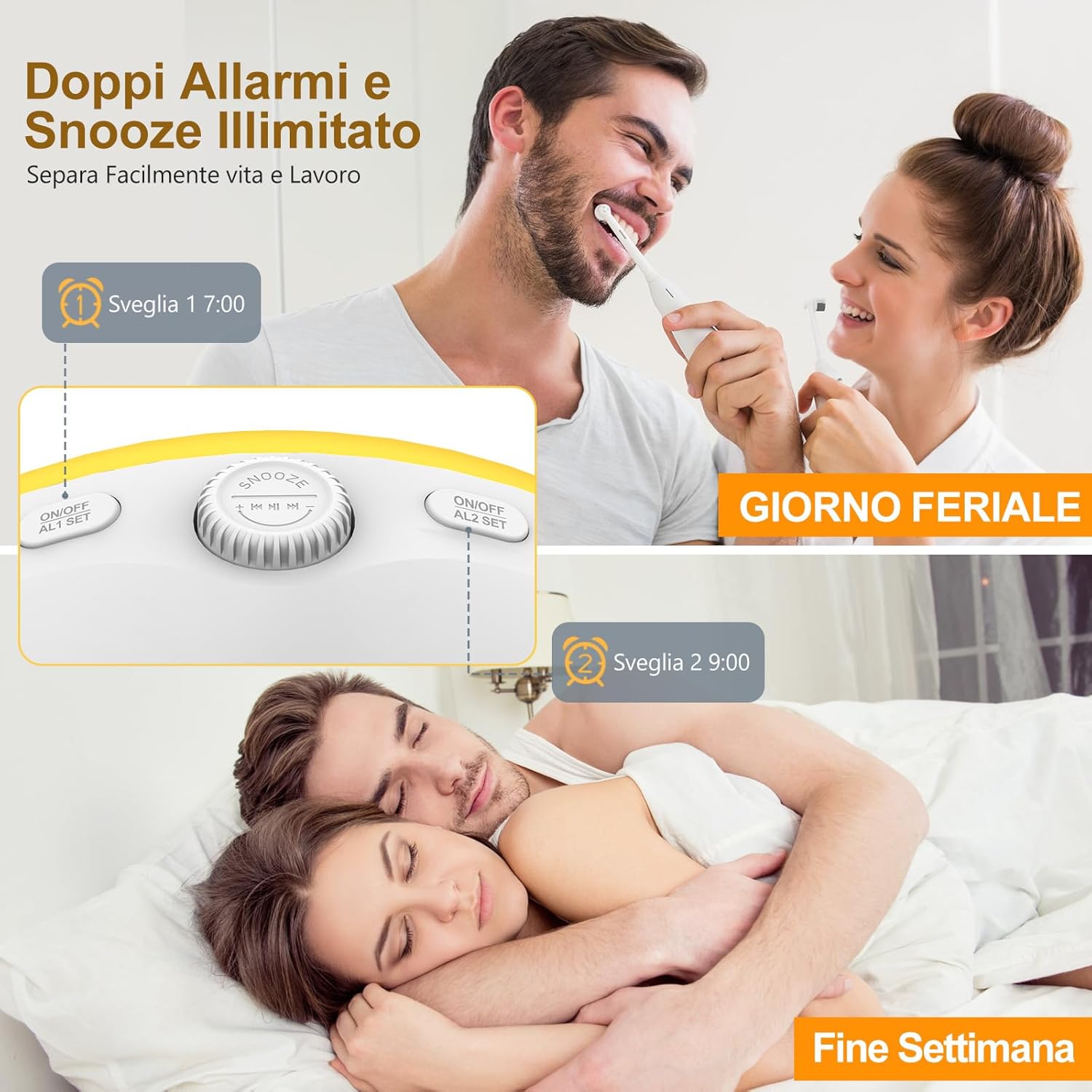 Sveglia Alba Bluetooth con Simulazione Alba/Tramonto - immagine 7