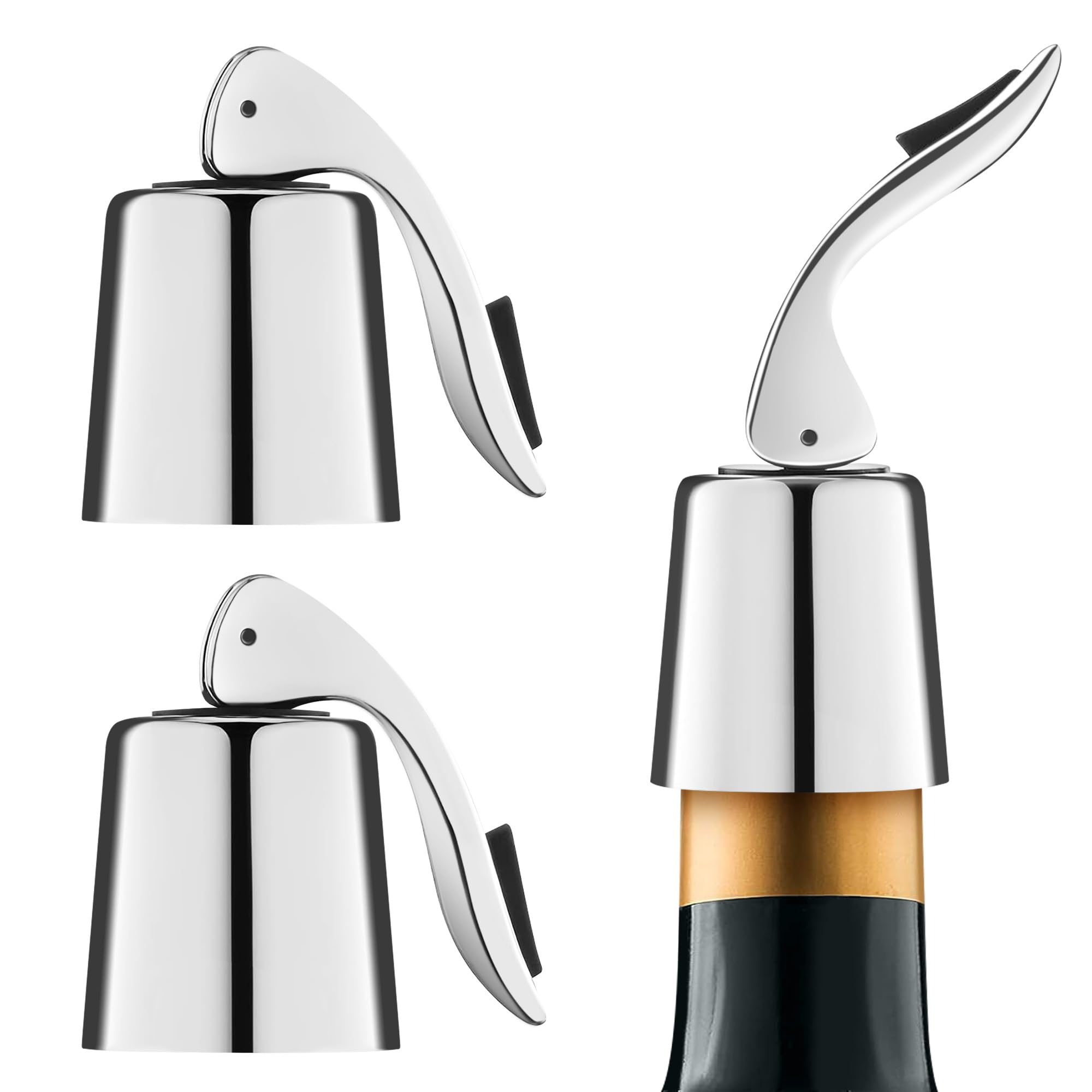 Gimars 2 Tappi per Bottiglie Vino Spumante