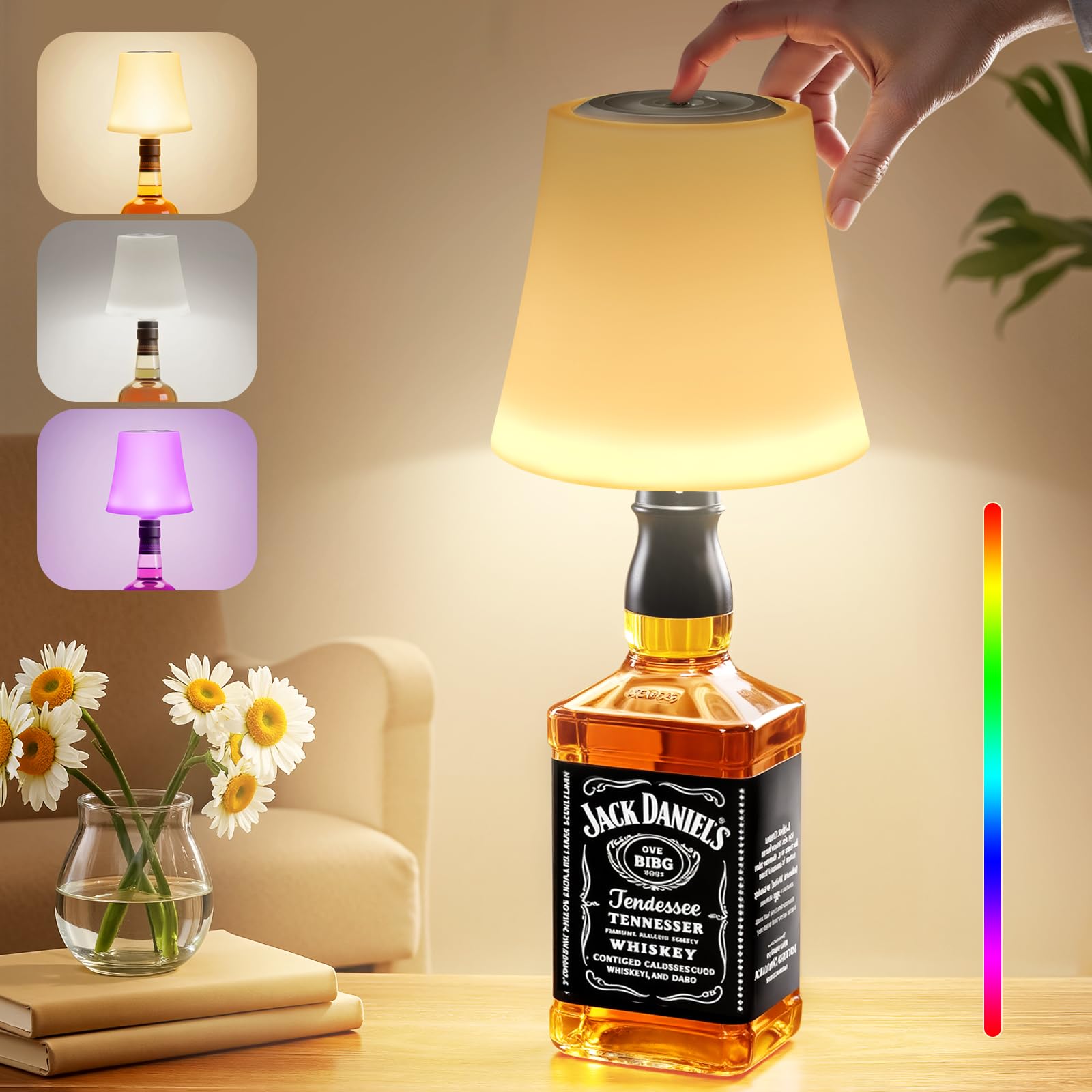 Lampada Bottiglia LED da Tavolo Senza Fili, IP54