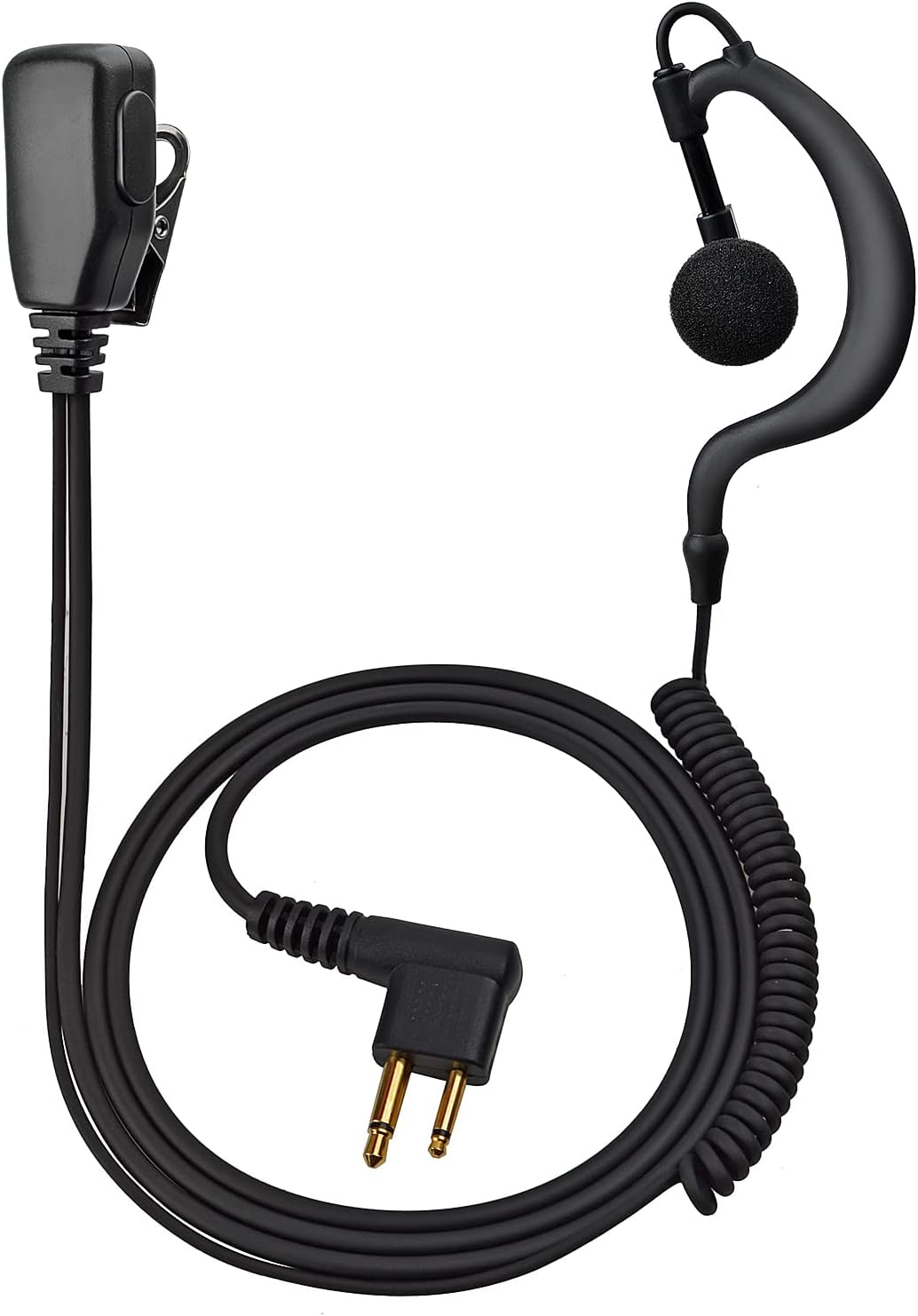 Uayesok Auricolare G Ring 2 Pin con Microfono PTT - immagine 2