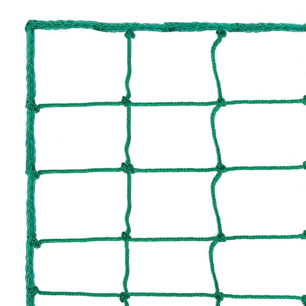 Aoneky Rete Arresto per Palloni Calcio 3x3M/3x6M/ 3x9M/3x12M/4.5x6M, Maglia Quadrata 10x10cm Senza Nodi - Reti per Recinzione Campi da Calcio per Giardino