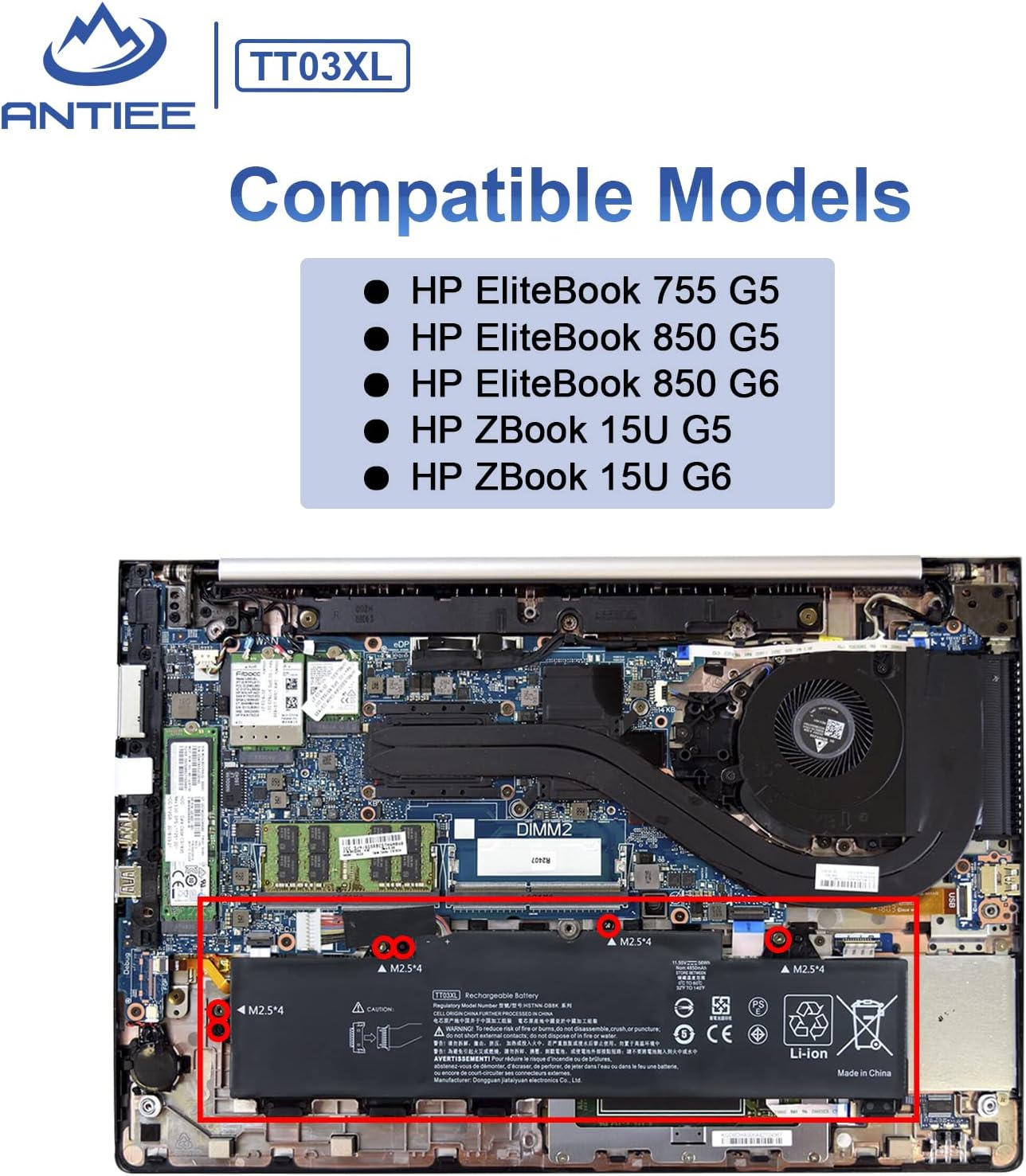TT03XL 933322-855 - Batteria per Laptop Hp EliteBook - immagine 4