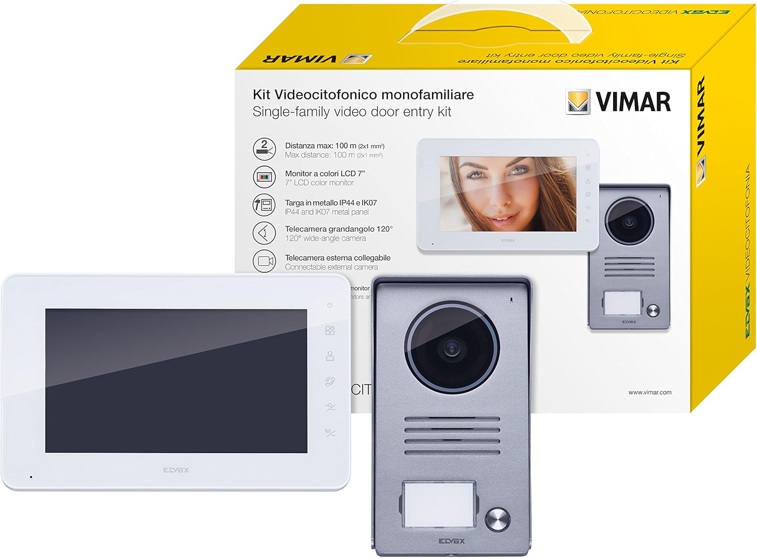 Vimar K40910 Kit Videocitofono Monofamiliare da Parete - immagine 1