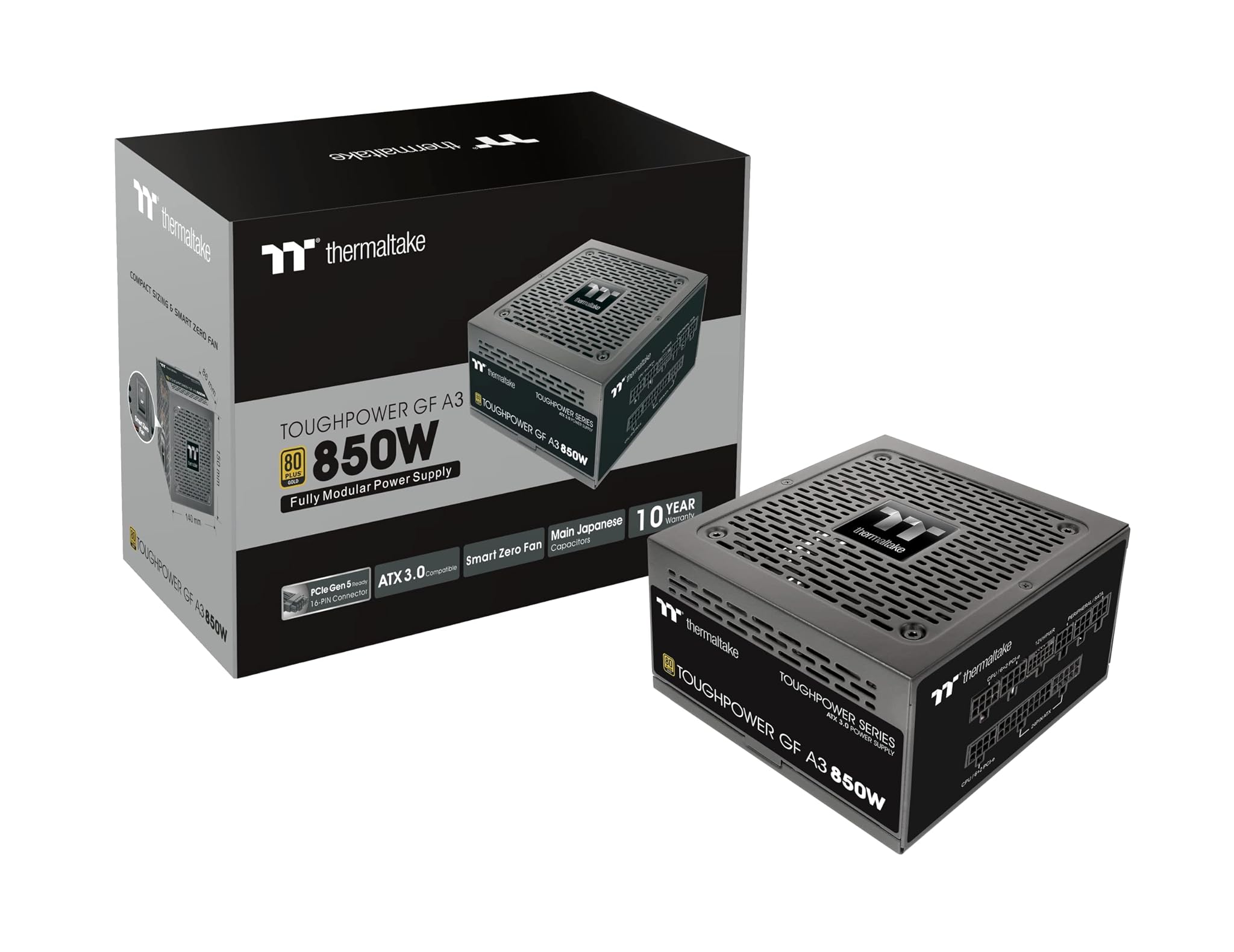 Thermaltake Toughpower GF A3 850W Gold | Voll-modular | ATX 3.0 | PCIe Gen 5