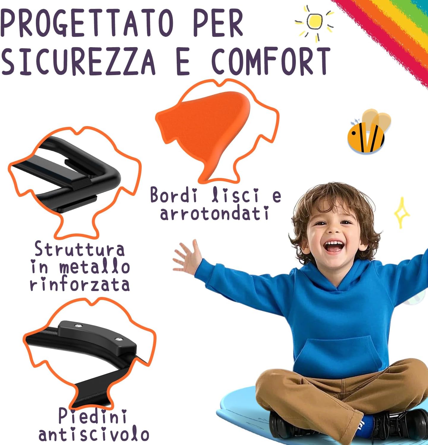 Sedia Girevole per Bambini - Attrezzatura Sensoriale 360° - immagine 4