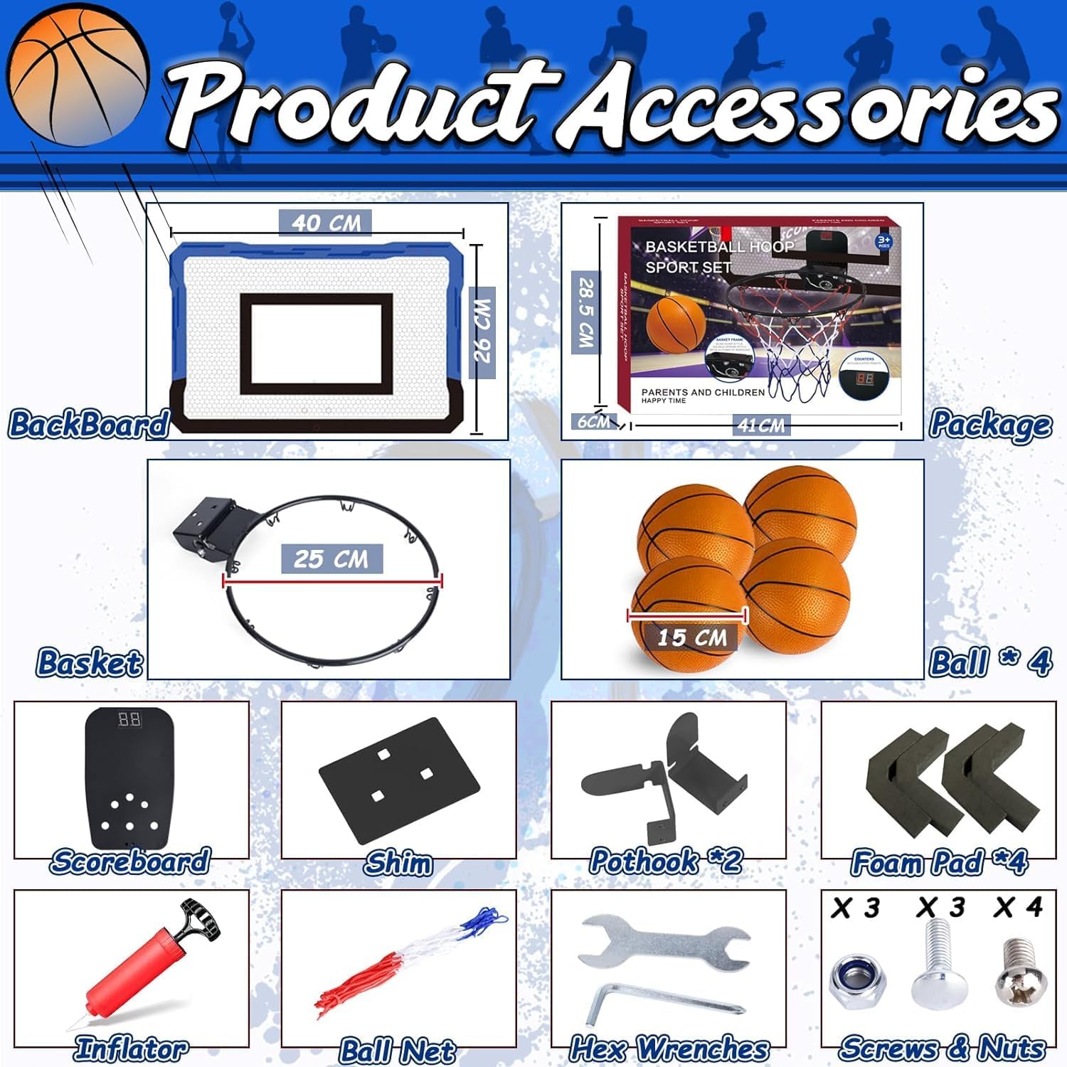 Teuvo Mini Canestro Basket da Camera con Punteggio Automatico - immagine 6