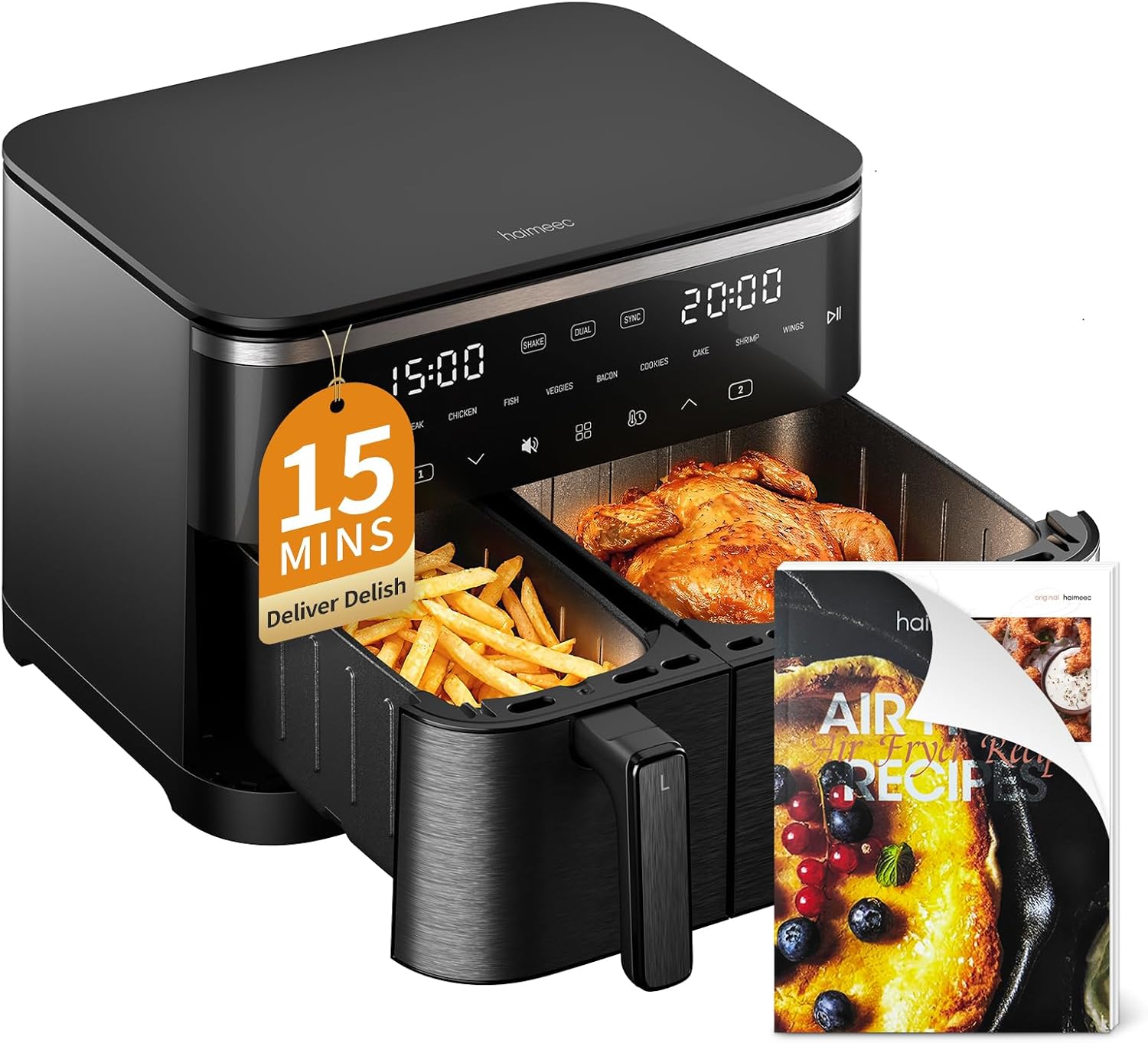 Friggitrice ad Aria 11 Litri Doppio Cestello - immagine 1