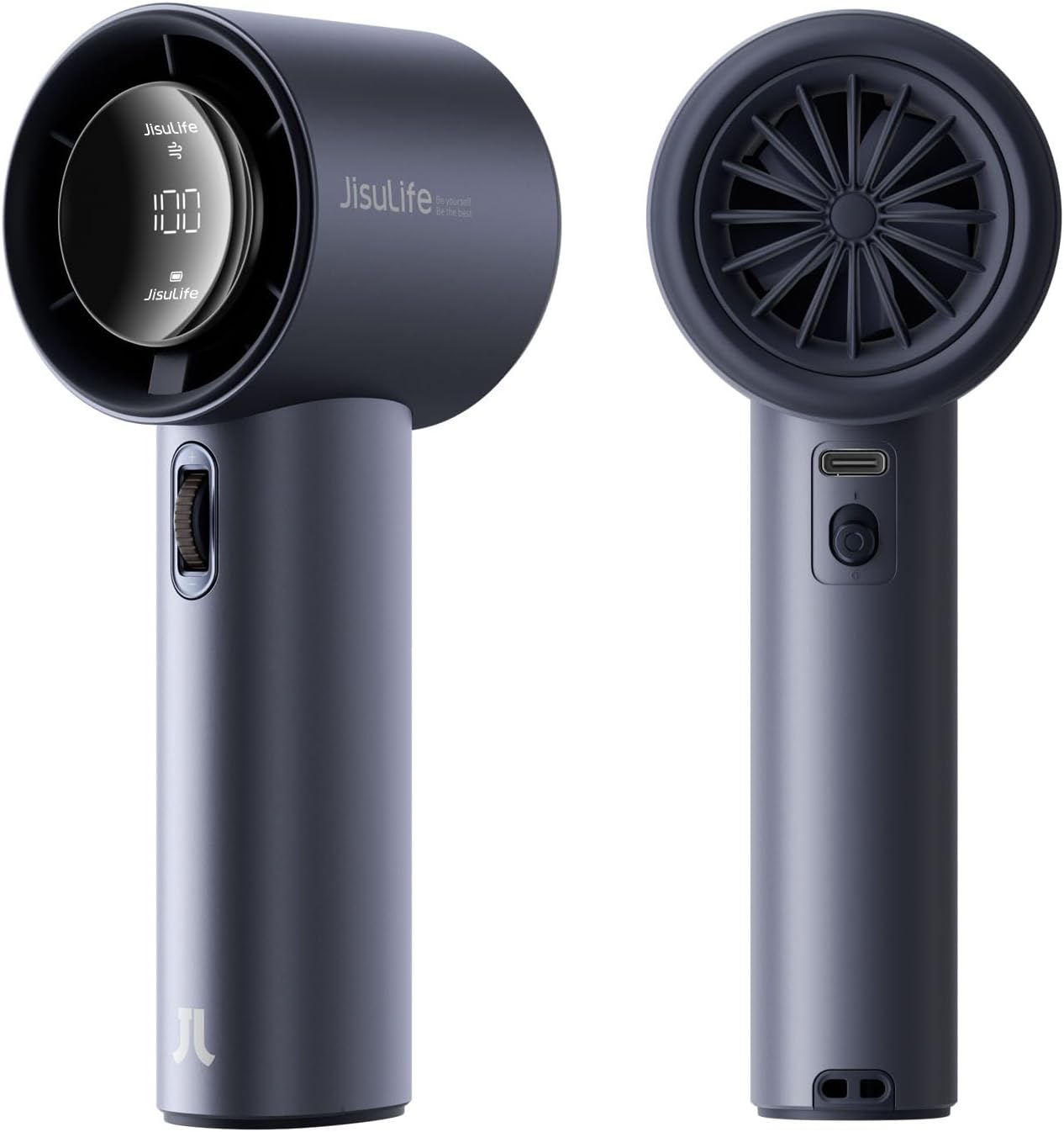 Jisulife Ventilatore Portatile a Mano 3600mAh, Blu