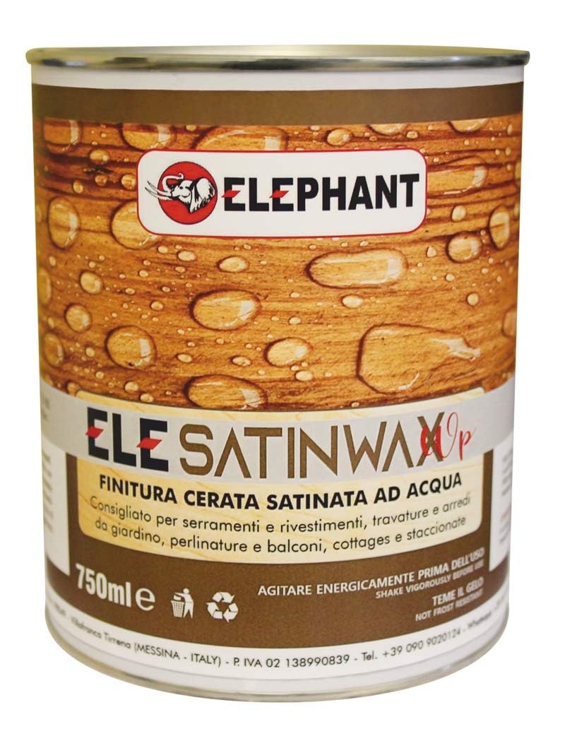 Finitura Vernice Trasparente Cerata Satinata all'Acqua 750ml