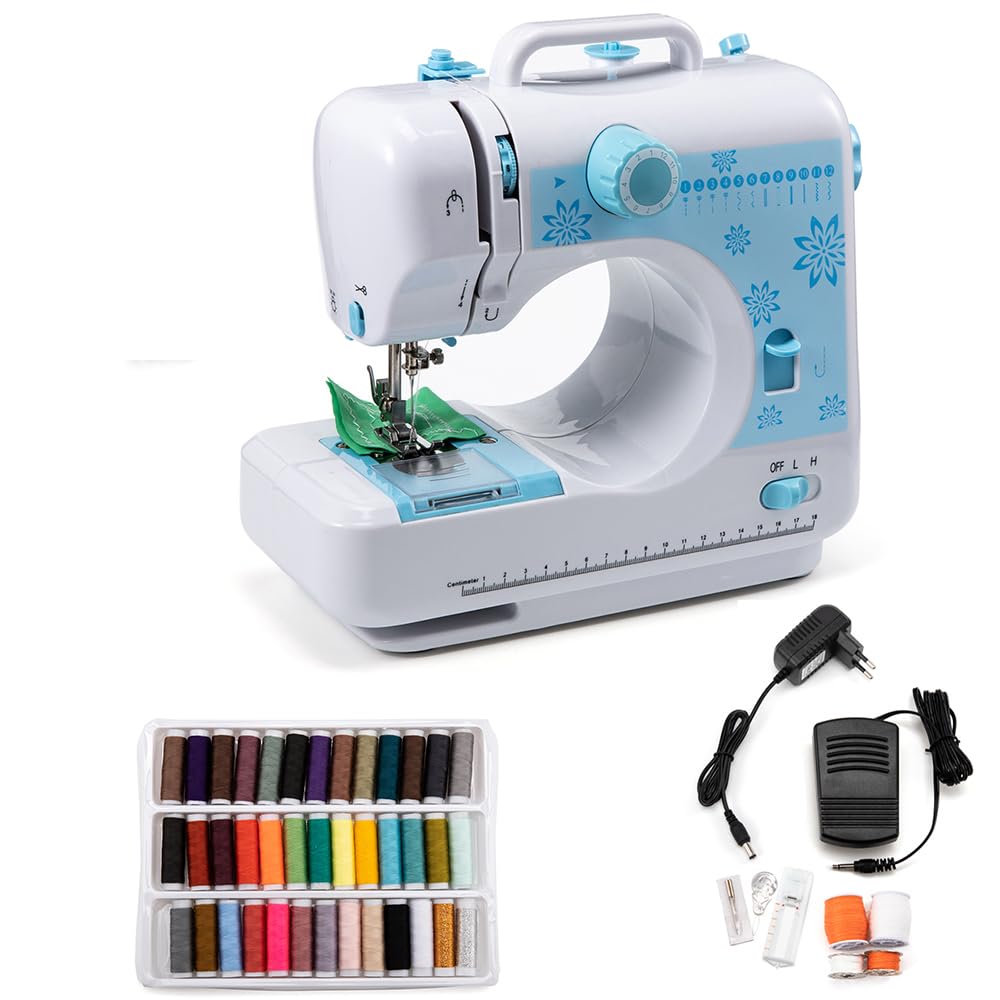 Evomosa Macchina da Cucire Portatile 12 Punti