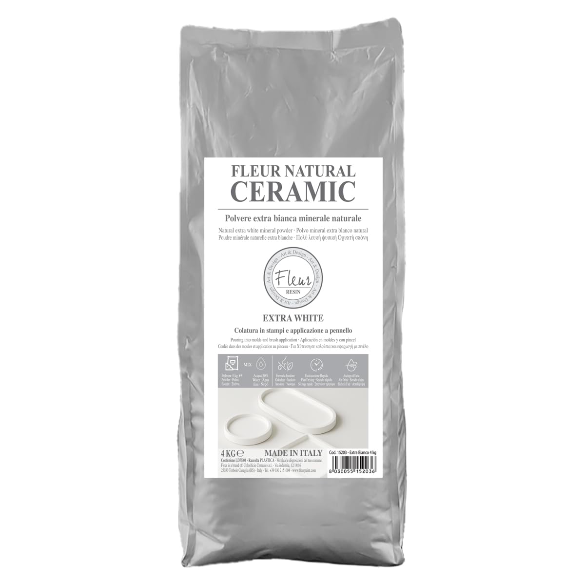 FLEUR PAINT Natural Ceramic Extra White 4 kg