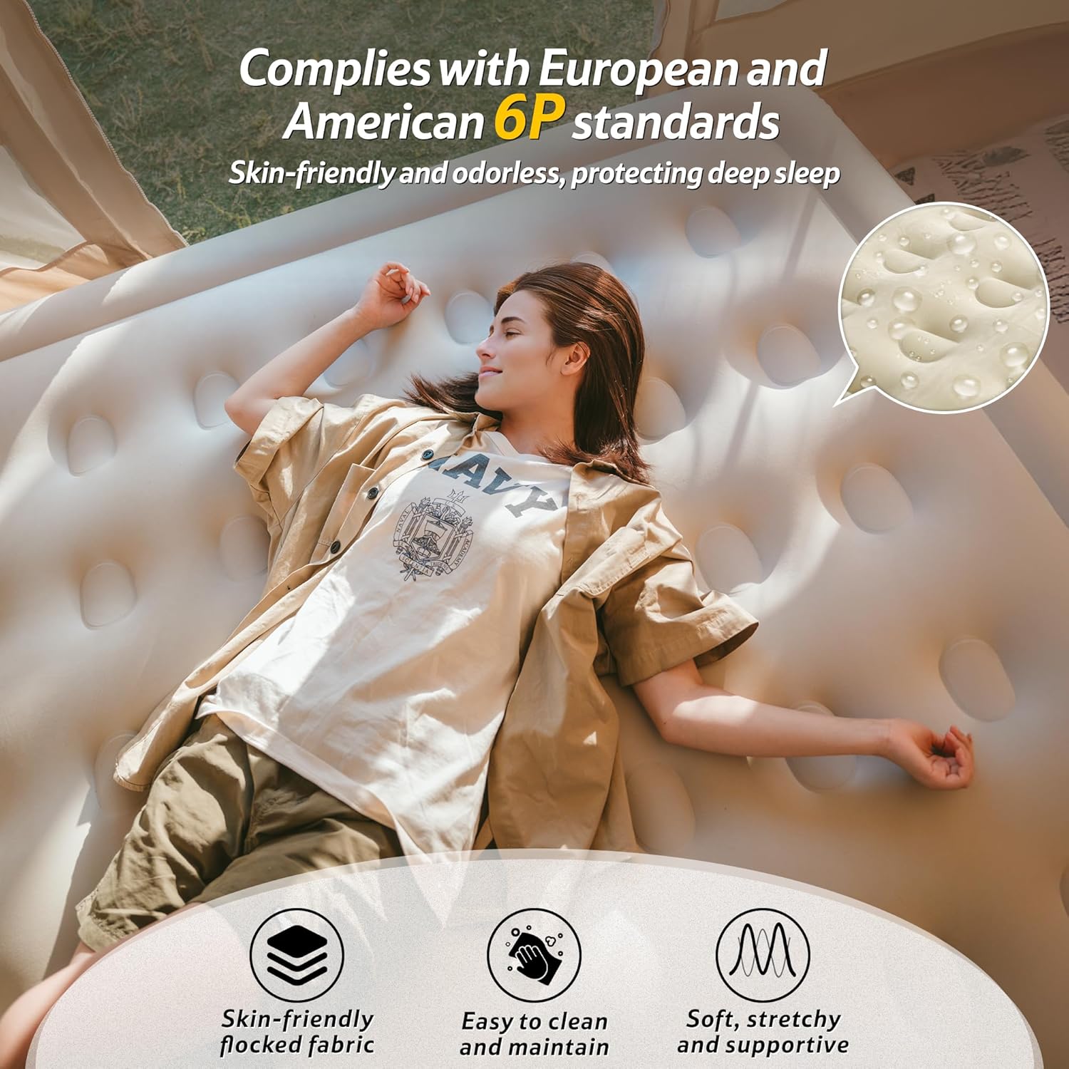 Naturehike Materasso Gonfiabile Doppio 198x152x45cm - immagine 4