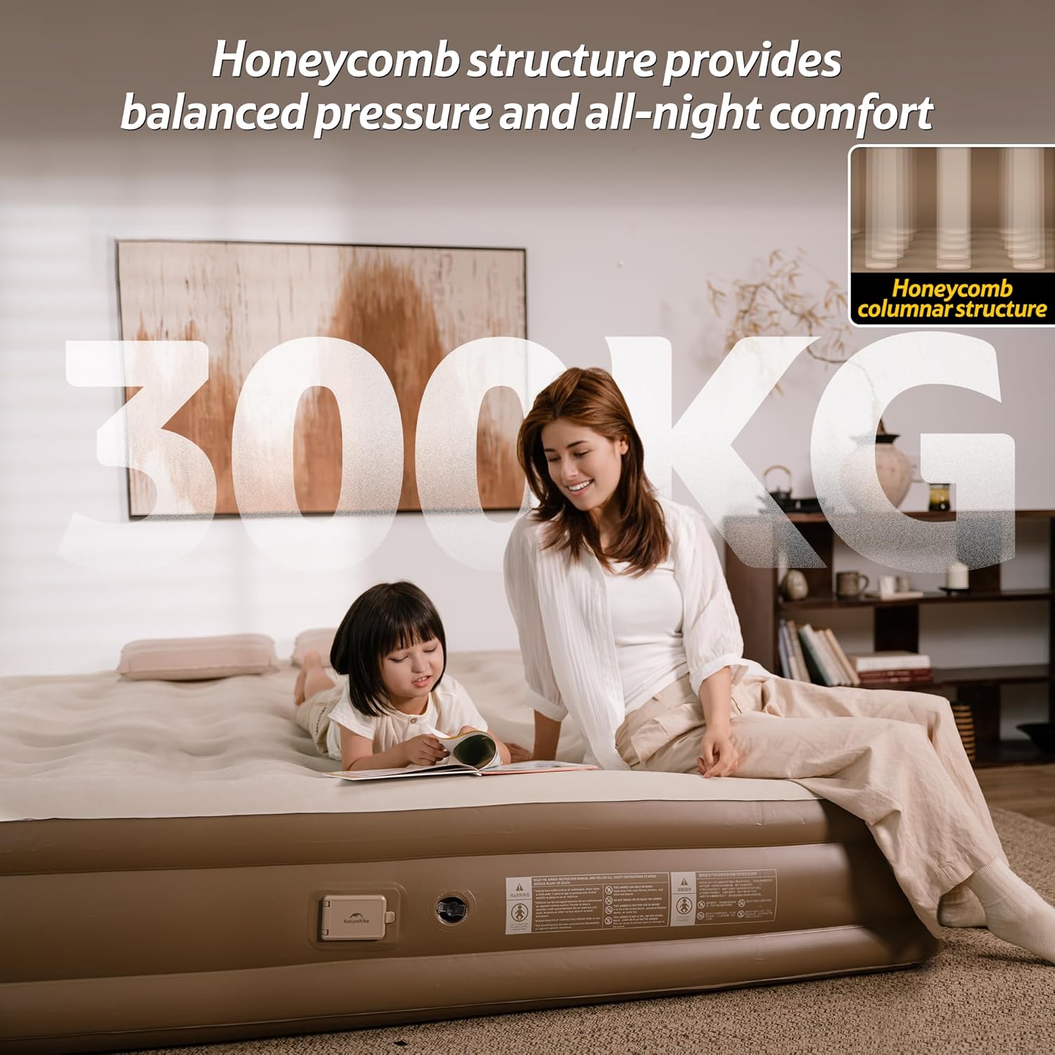 Naturehike Materasso Gonfiabile Doppio 198x152x45cm - immagine 7