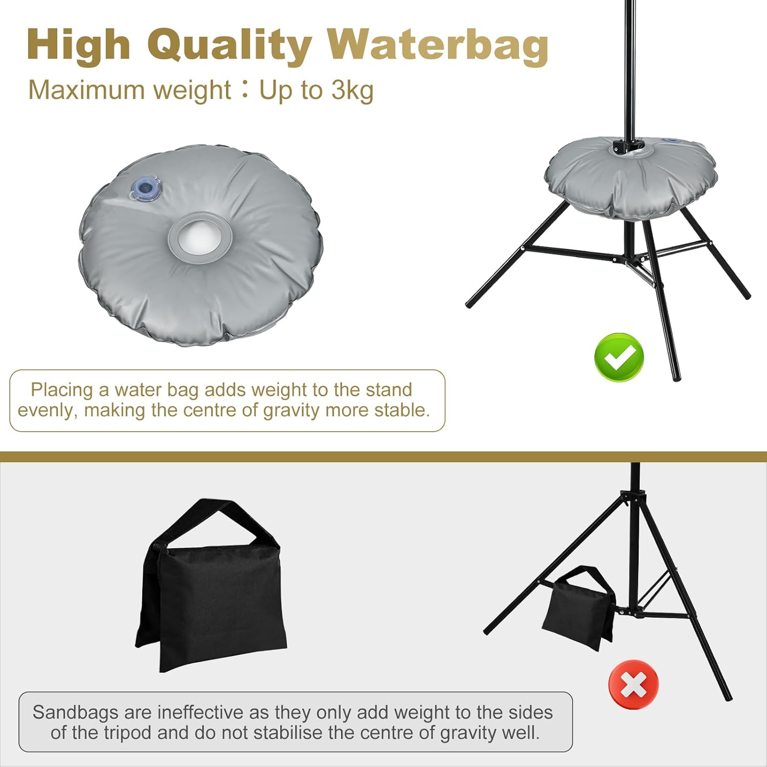 BENOISON Supporti per Sfondi 2,6x3m, Nero - immagine 5