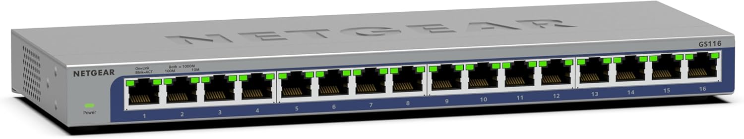 Netgear Switch Gigabit Ethernet a 16 porte GS116V3 - immagine 1
