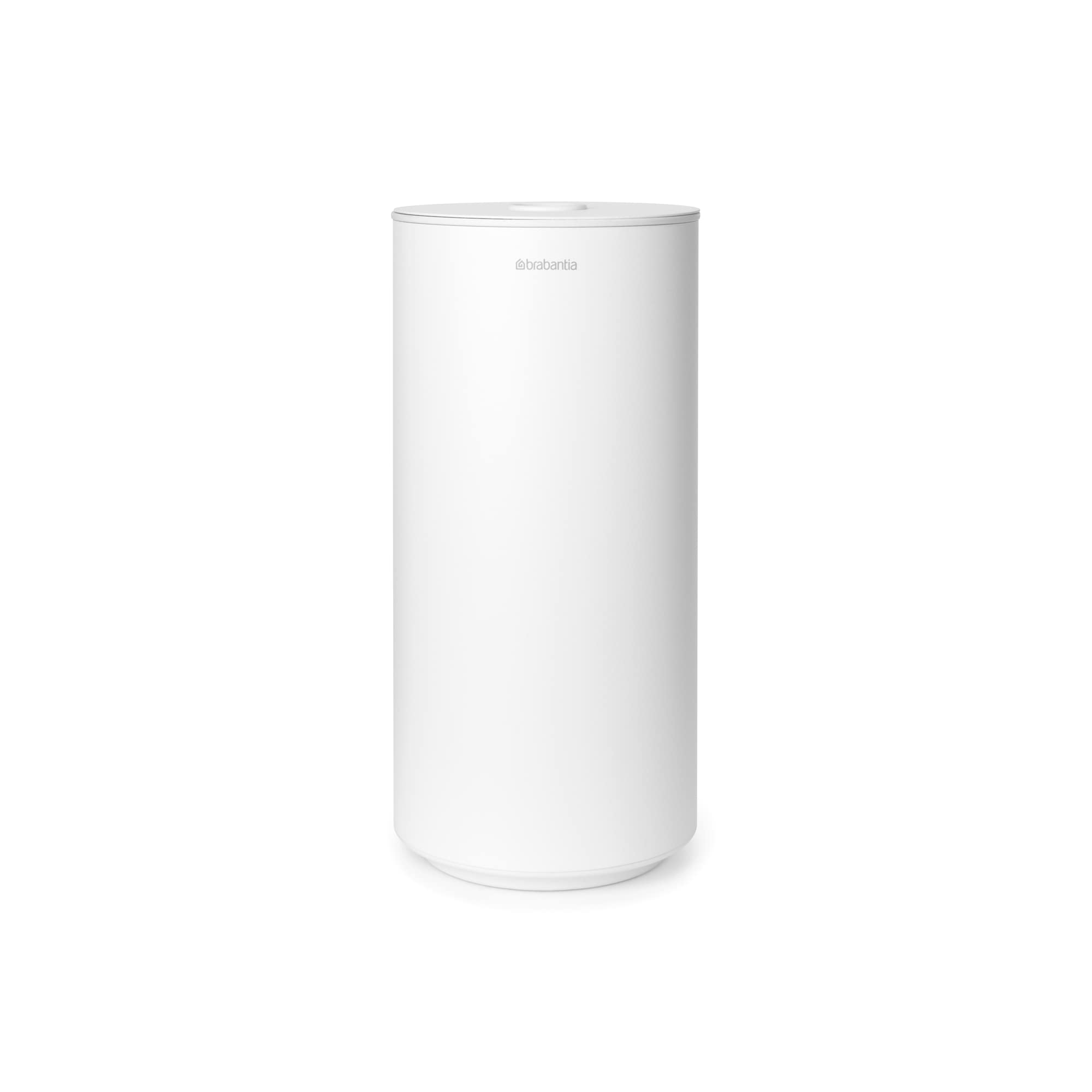 Brabantia Mindset Dispenser Carta Igienica - Spazio per 2 Rotoli - Adatto a Rotoli di Dimensioni - Sistema di Sollevamento - Resistente alla Corrosione - Mineral Fresh White - 30 x 15 x 13.7 cm