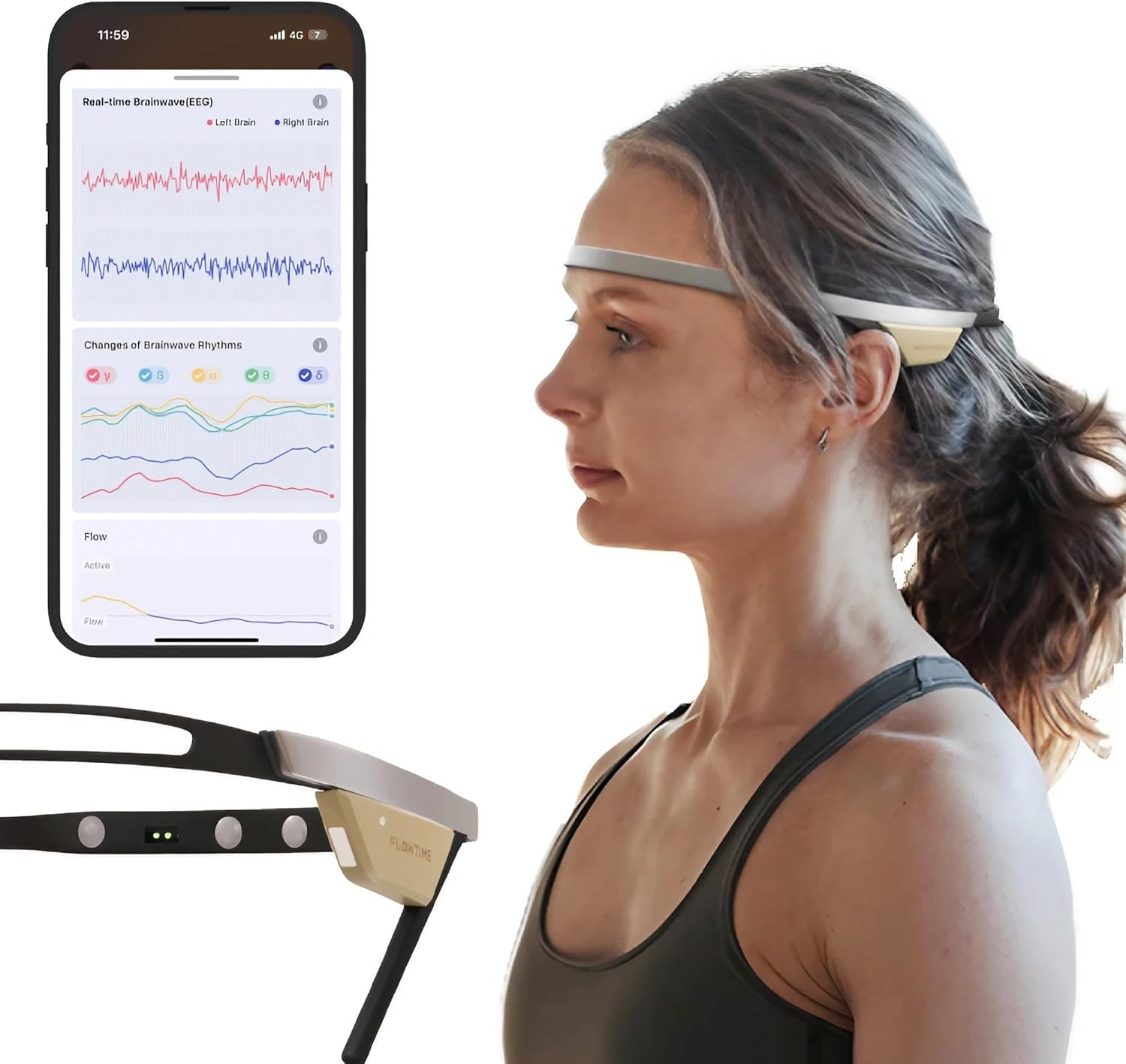 Flowtime - Fascia da Meditazione Biosensing Brain Tracker - immagine 1