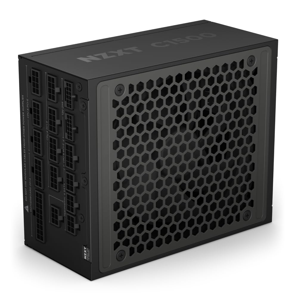 Nzxt C1500 Platinum ATX 3.1 - Alimentatore PC 1500W, Nero