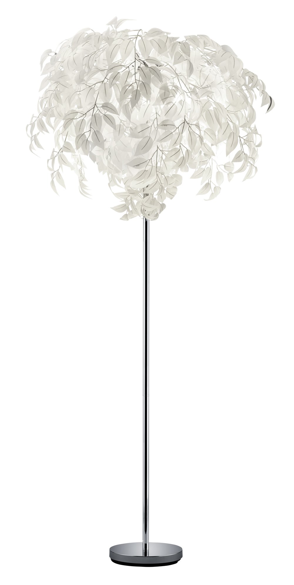 Reality R40463001 Leavy Lampada a Stelo, 70x70x180 cm, Bianco