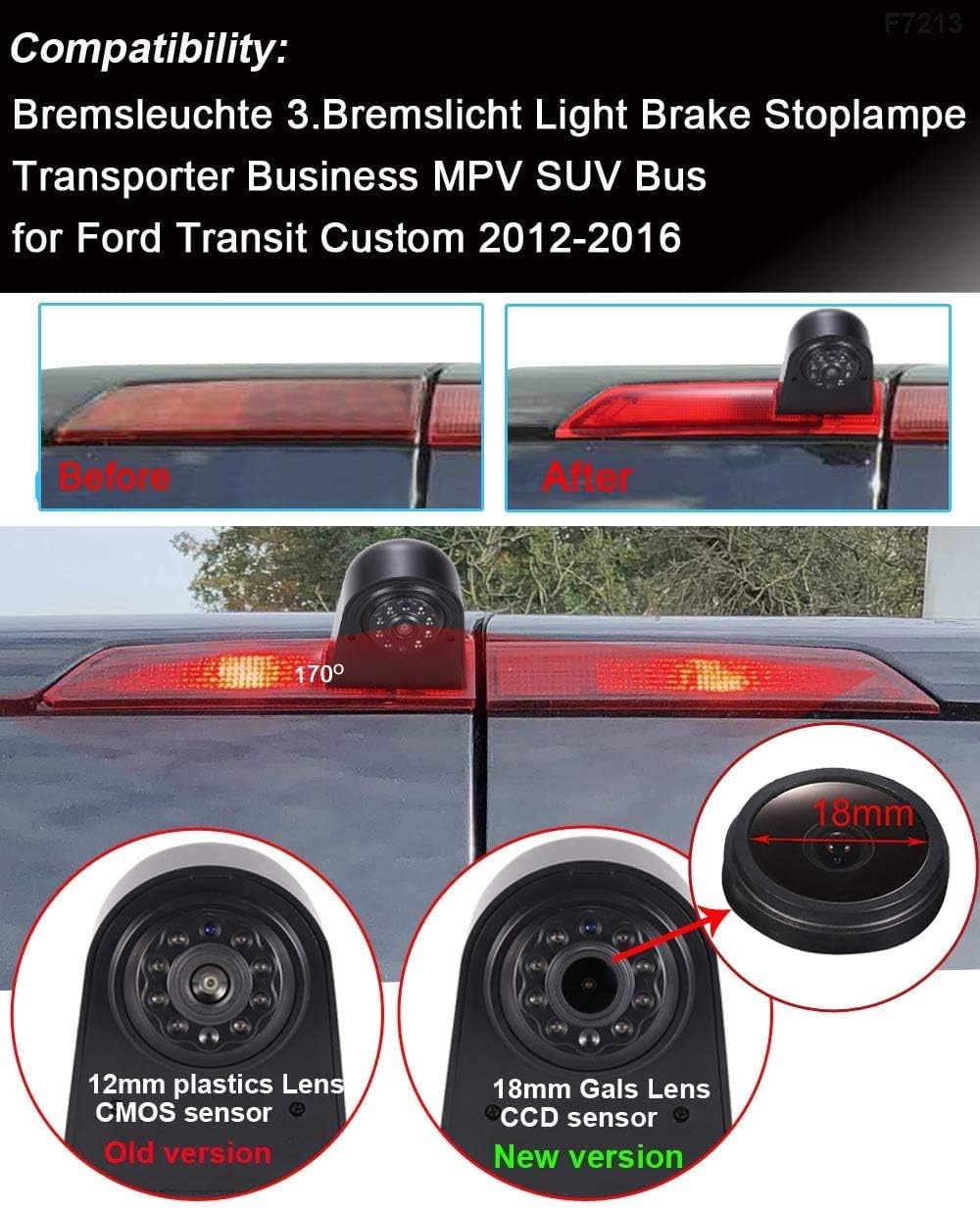 Monitor LCD 7'' con Telecamera Posteriore 18mm - immagine 2