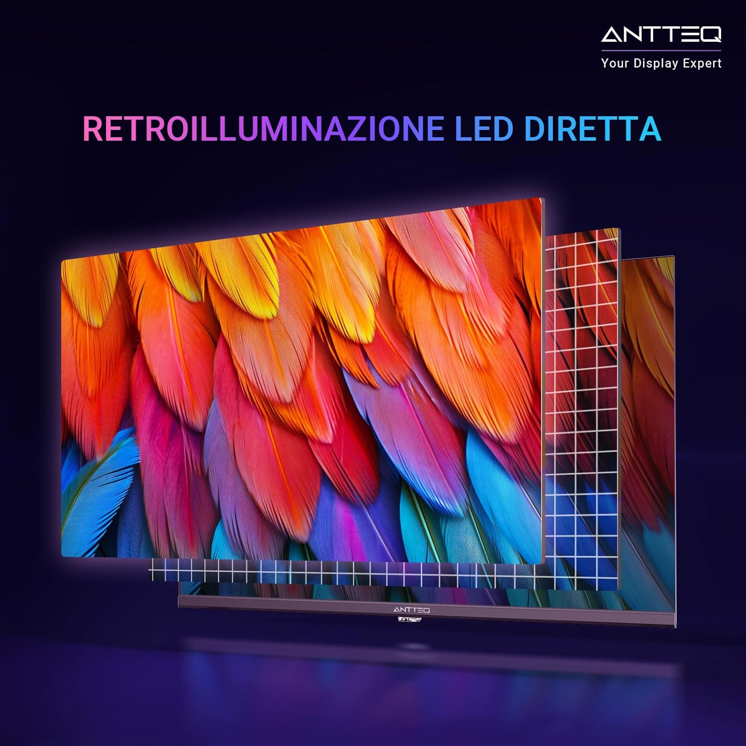 Antteq ViTA Smart TV 32 Pollici(81cm) Televisore,Vidaa App Store, DAZN/Youtube/Netflix/Prime video,Triple Tuner,Wifi，HDMI，2025 - immagine 5