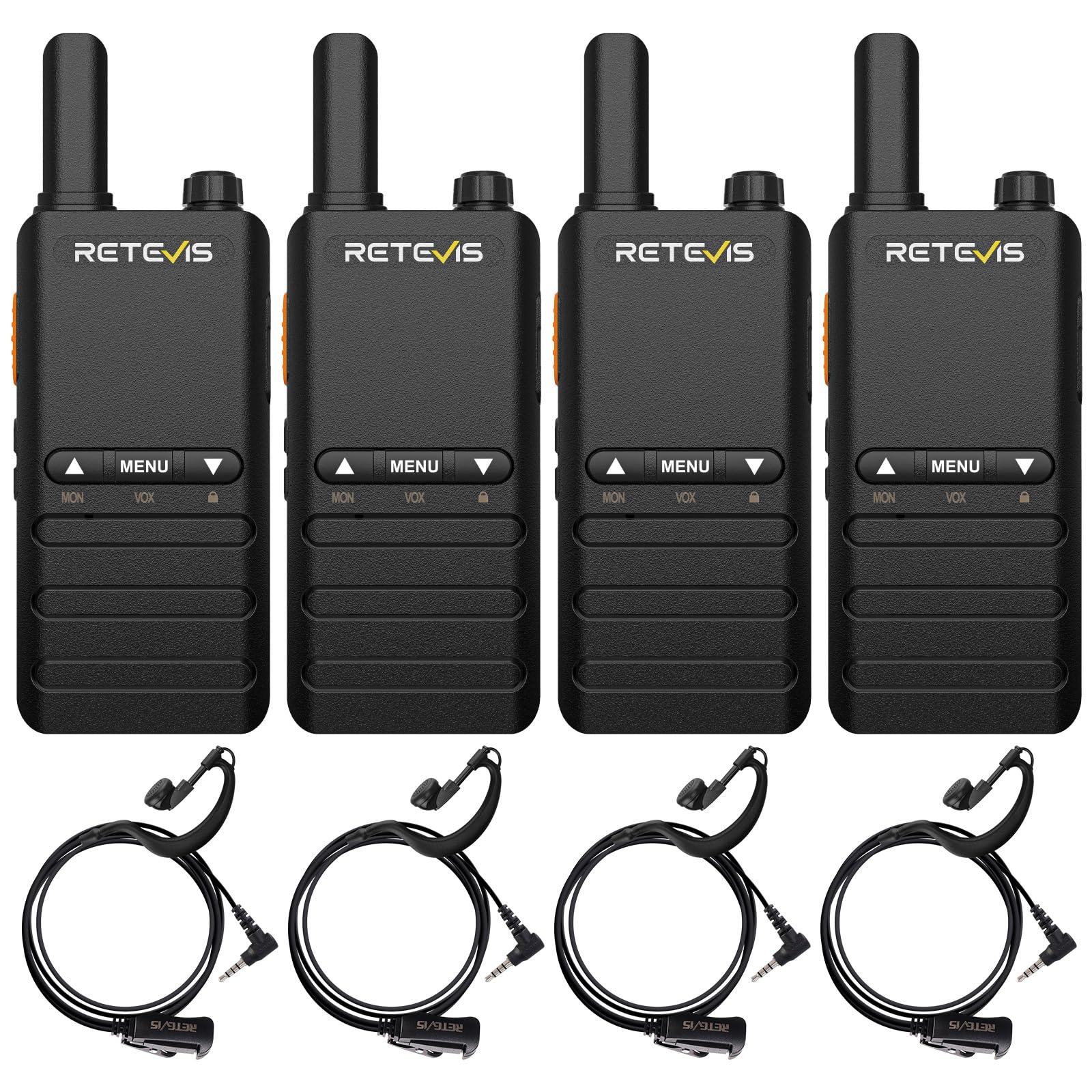 Retevis B63B Walkie Talkie Ricaricabili Ultrasottili (4 pz)