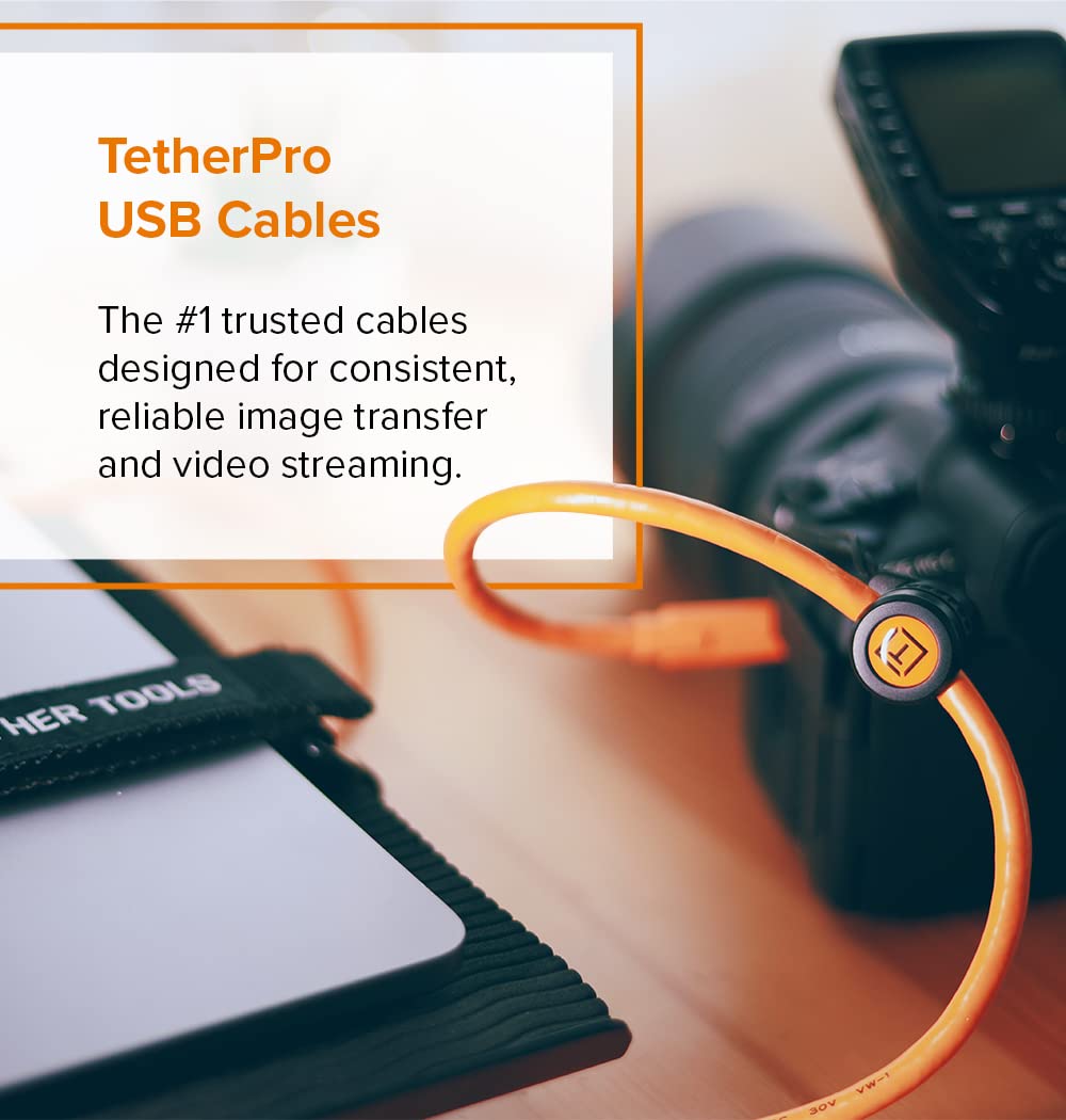 Tether Tools TetherPro cavo da USB-C a USB-C 4.6m nero - immagine 2