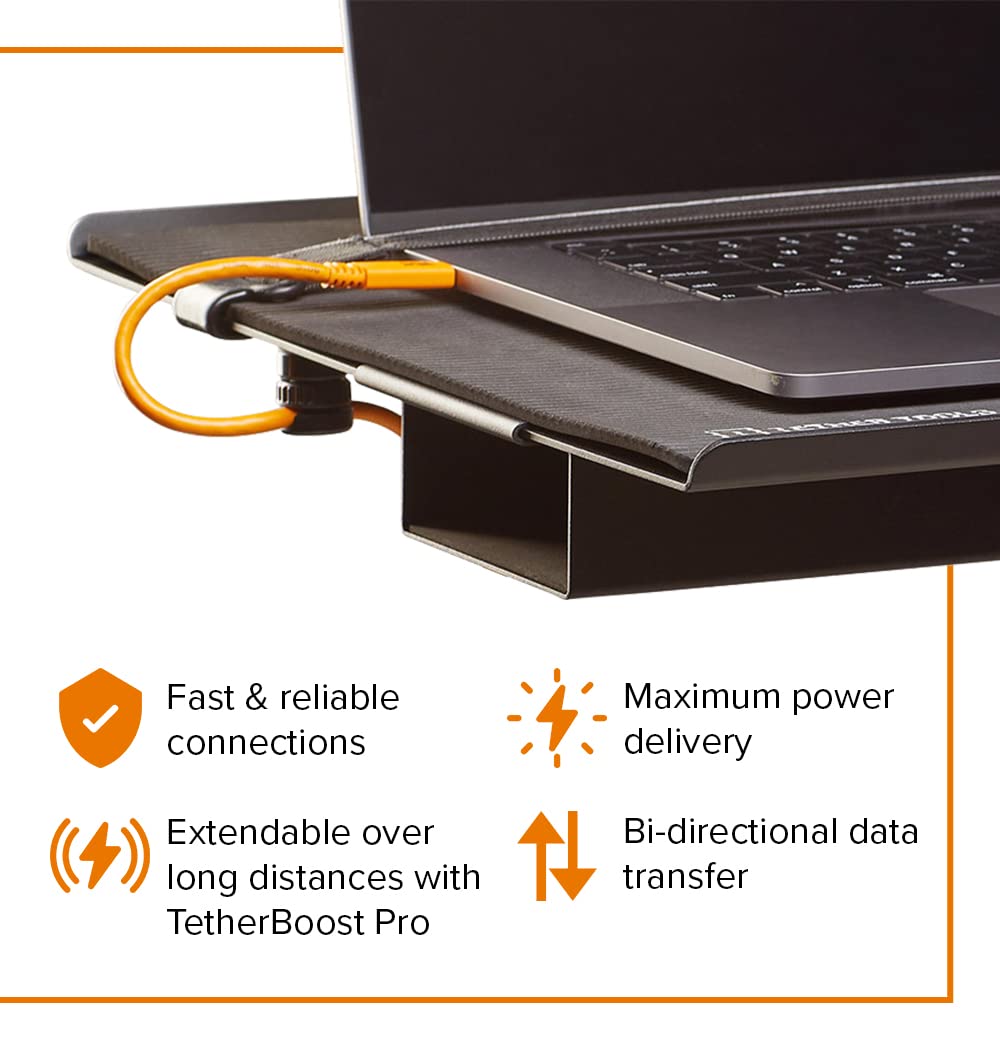 Tether Tools TetherPro cavo da USB-C a USB-C 4.6m nero - immagine 3