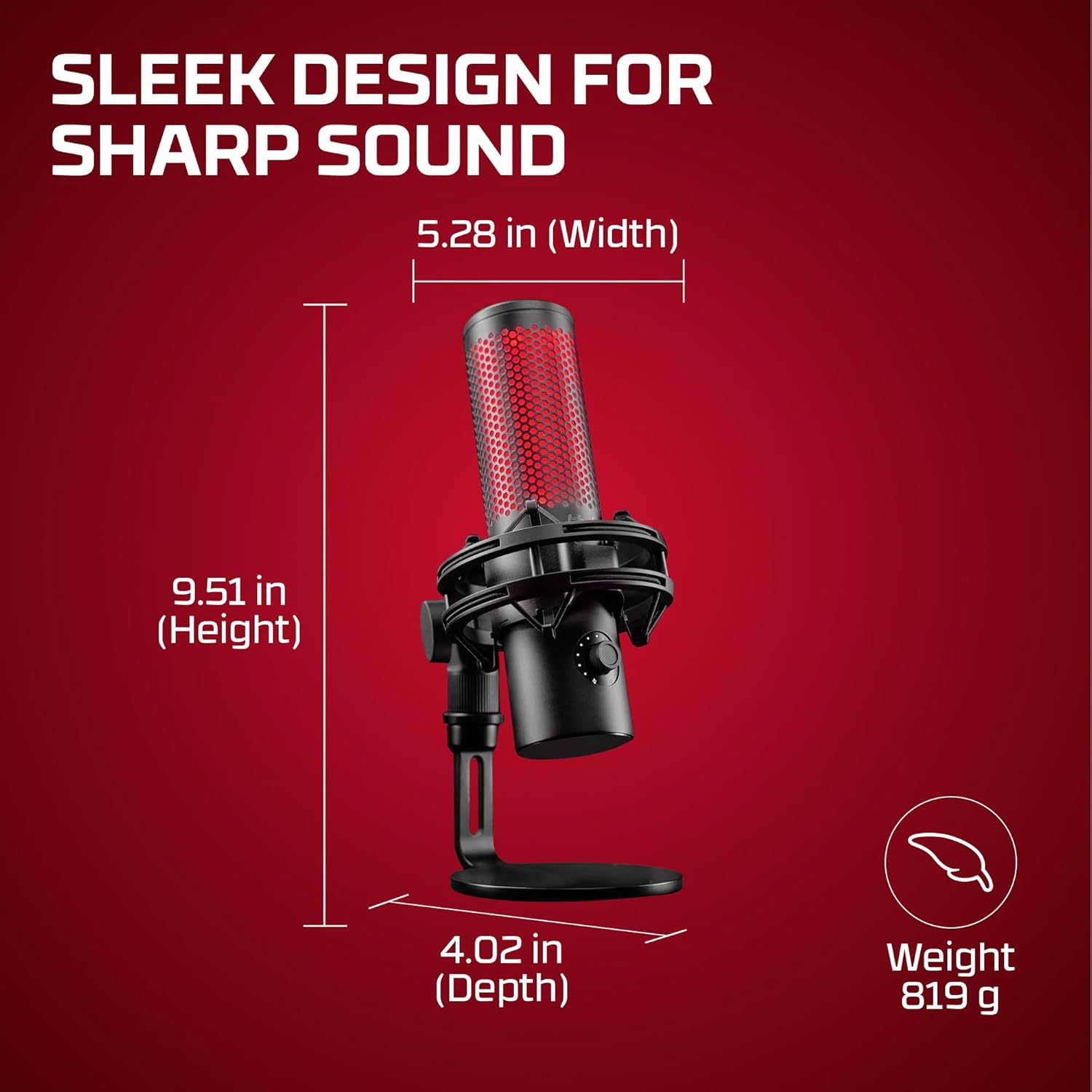 Hyperx QuadCast 2 - Microfono Gaming USB Condensatore - immagine 6